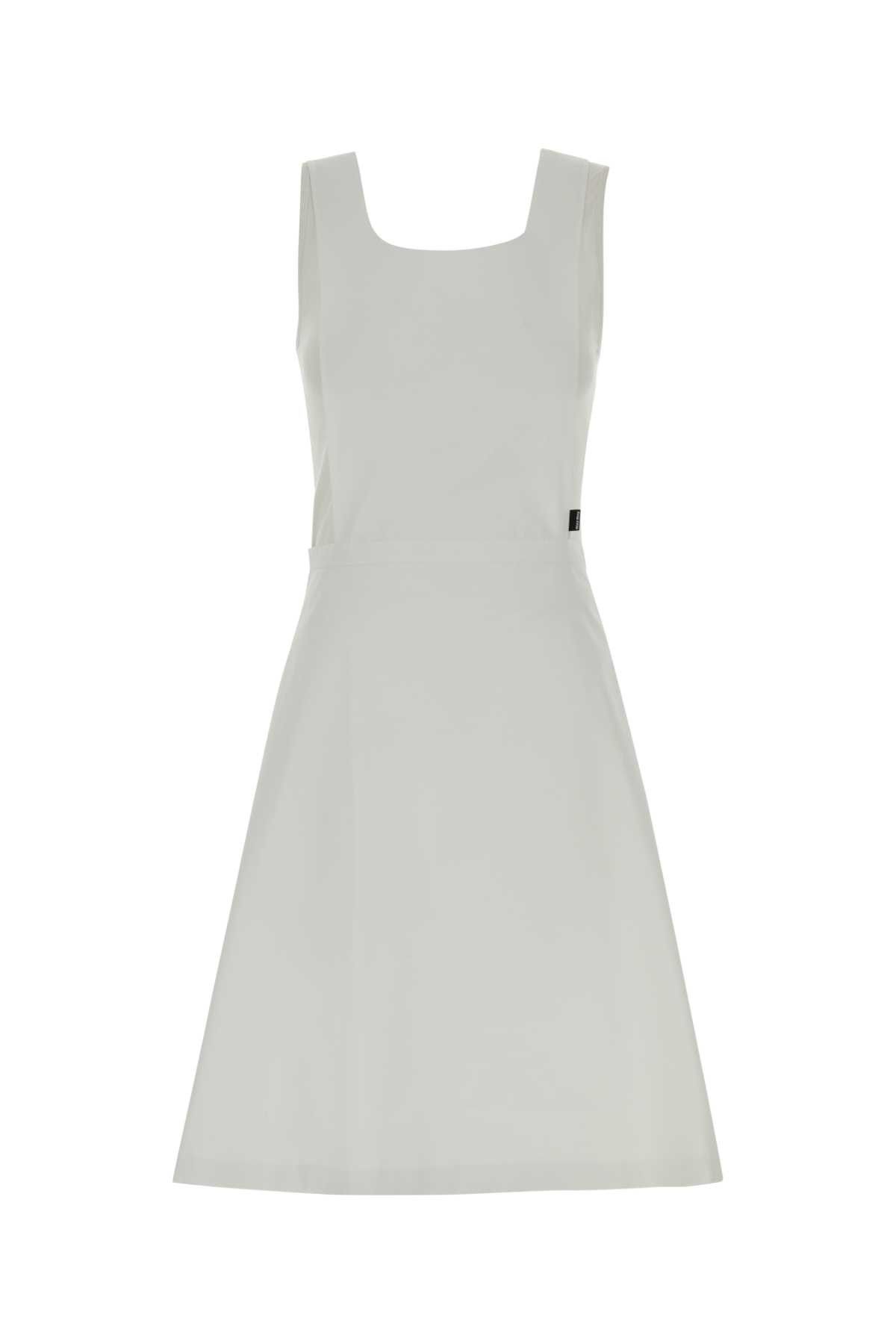 Miu Miu White Poplin Dress Size M / US 6-8 / IT 42-44 - 1 Thumbnail