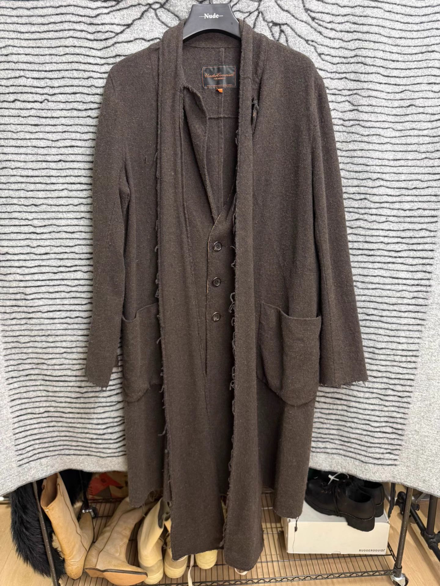 Undercover Undercover Double Scarf Distressed Coat K20 Size US L / EU 52-54 / 3 - 1 Thumbnail