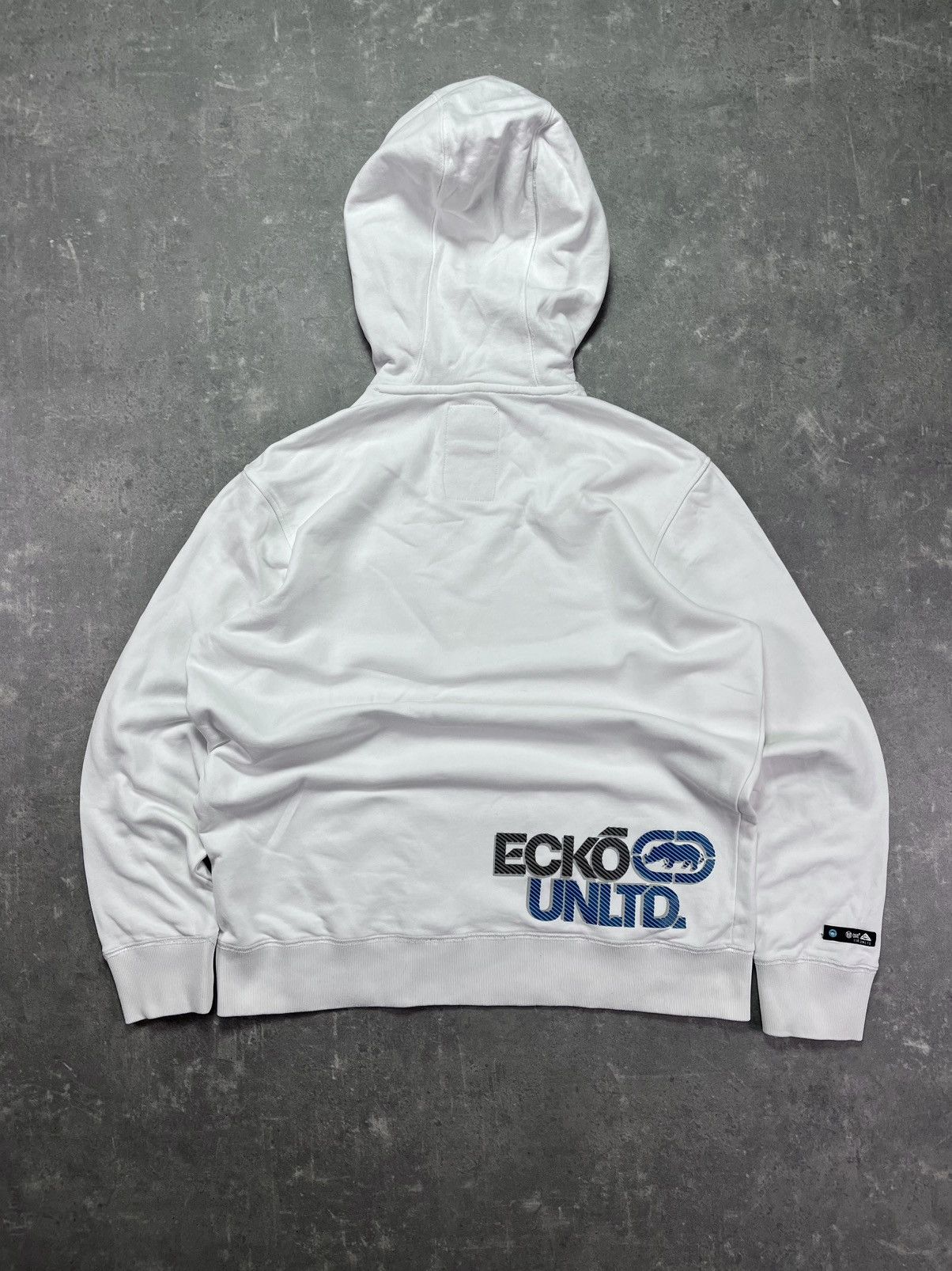 Ecko Unltd. Ecko Unlimited Y2K 3D Rhino Logo Zip Hoodie XL White Size US XL / EU 56 / 4 - 2 Thumbnail
