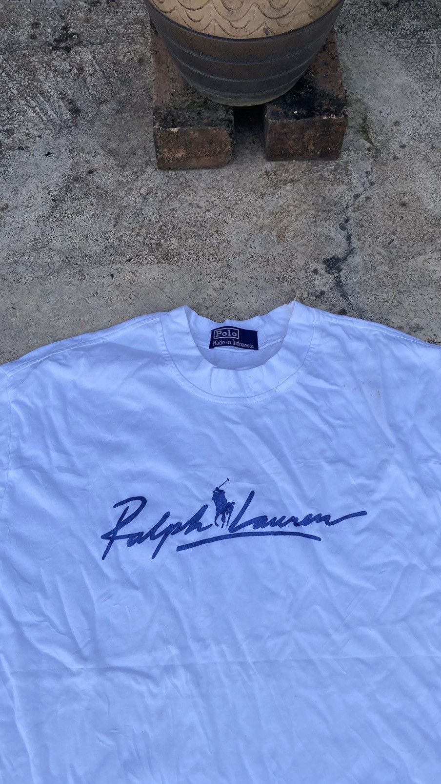 Polo Ralph Lauren × Vintage Rare Vintage Polo Ralph Lauren T-shirt Spell Out and Logo Size US L / EU 52-54 / 3 - 2 Thumbnail
