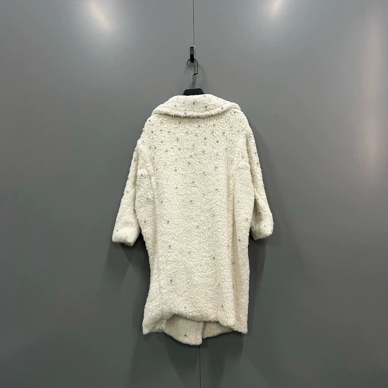 Max Mara Max Mara Rhinestone Teddy Coat Size XS / US 0-2 / IT 36-38 - 2 Thumbnail