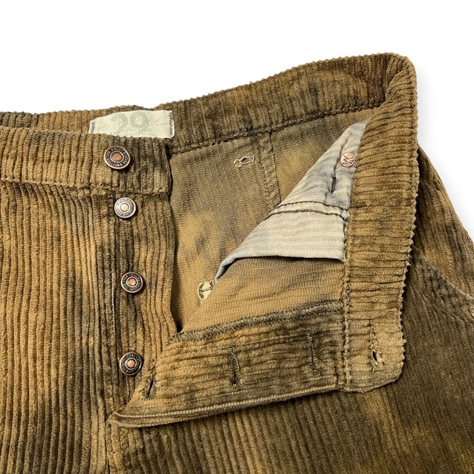 Aritzia We The Free Reese Brown Corduroy Pants 29 NWOT Size 29" - 4 Thumbnail