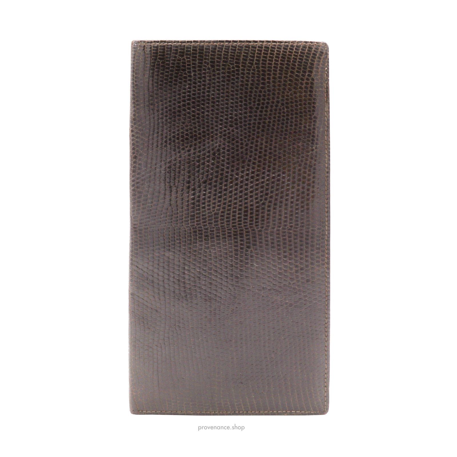Gucci 🔴 Gucci Long Wallet - Brown Lizard Leather Size ONE SIZE - 1 Thumbnail