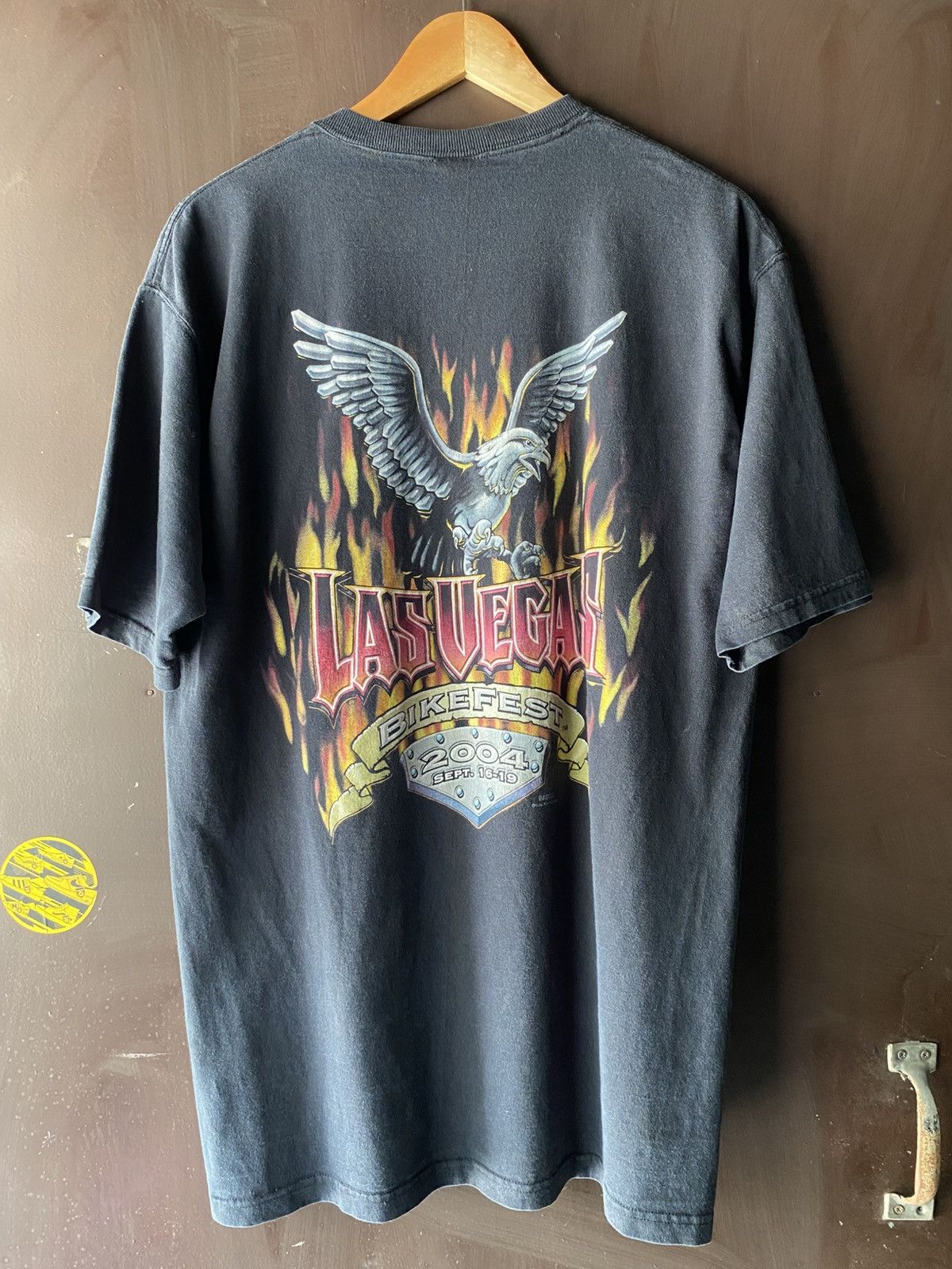 Vintage Vintage Las vegas flaming background metal eagle Size US XL / EU 56 / 4 - 1 Thumbnail