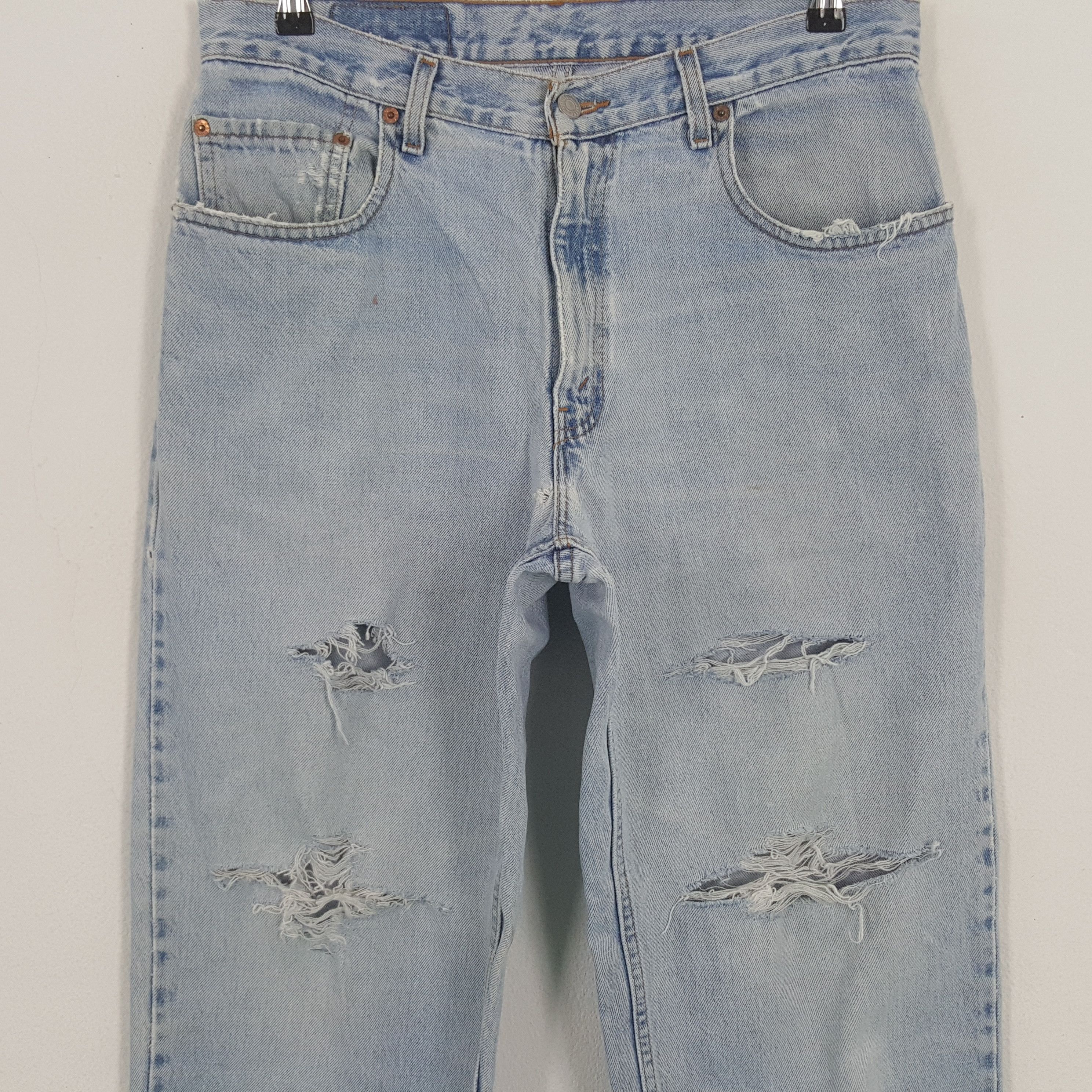 Levi's × Vintage Vintage Levi's 560 Distressed Style Denim Jeans Size US 32 / EU 48 - 2 Thumbnail