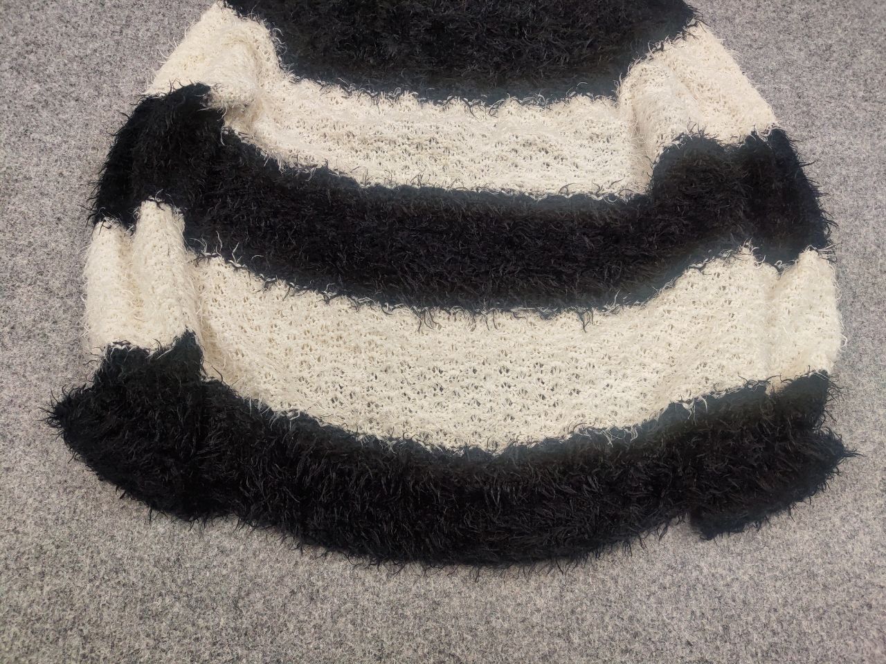 Hysteric Glamour Vintage G21 Japan Hysteric Glamour Style Striped Fur Sweater Size US S / EU 44-46 / 1 - 5 Thumbnail