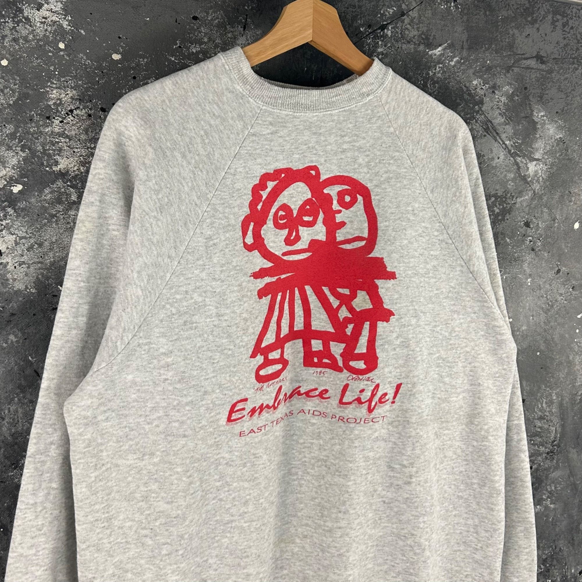 Arts & Science Vintage 1985 Texas AIDS project sweatshirt Size US L / EU 52-54 / 3 - 2 Thumbnail