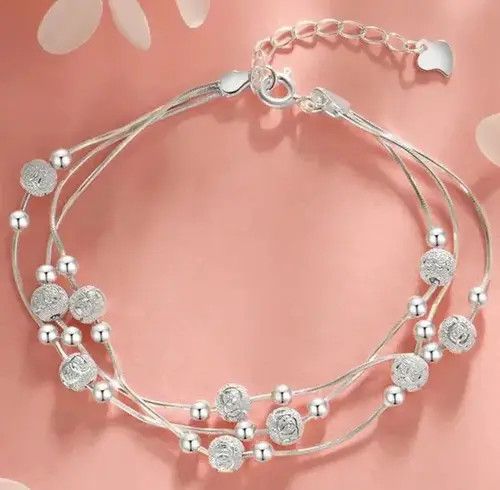 Jewelry Triple Layer Ball Chain Bracelet Size ONE SIZE - 2 Thumbnail