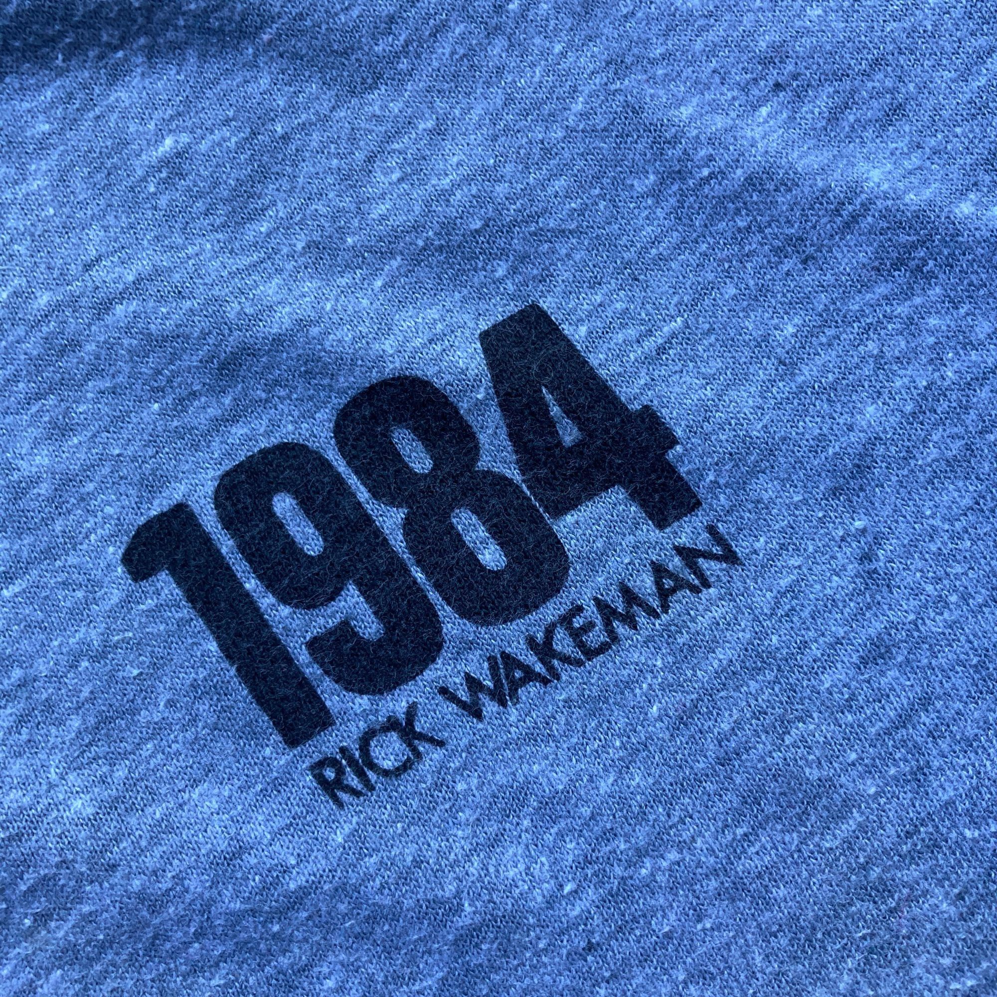 Hanes Rick Wakeman 1984 Vintage Tee Hanes M38-40 Single Stitch Gra Size US M / EU 48-50 / 2 - 2 Thumbnail