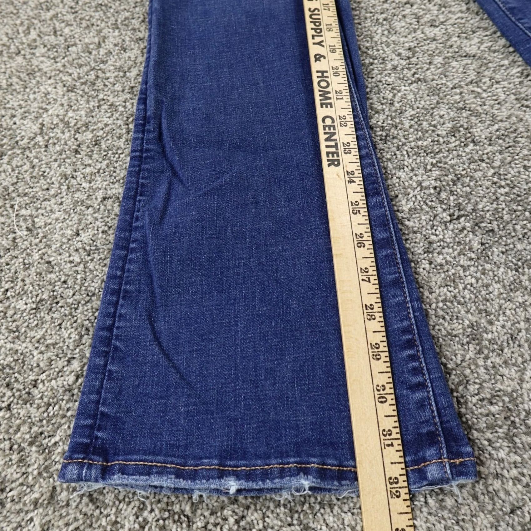 American Eagle Outfitters American Eagle Jeans Womens 6 Dark Blue Denim Kick Boot Low Rise Stretch Pants Size 28" / US 6 / IT 42 - 3 Thumbnail