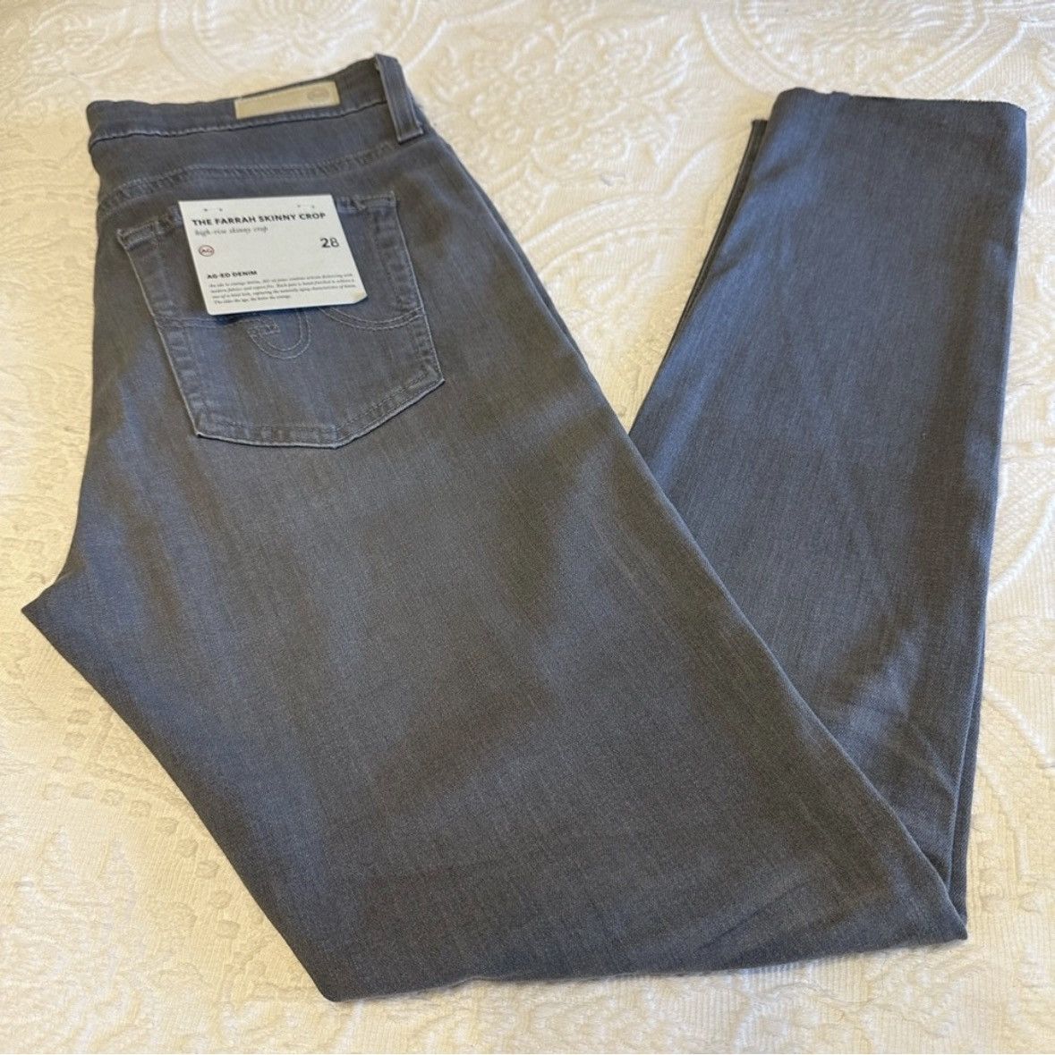 AG Adriano Goldschmied AG - ED Denim The Farrah Skinny Crop High Rise 28 Size 28" / US 6 / IT 42 - 1 Thumbnail