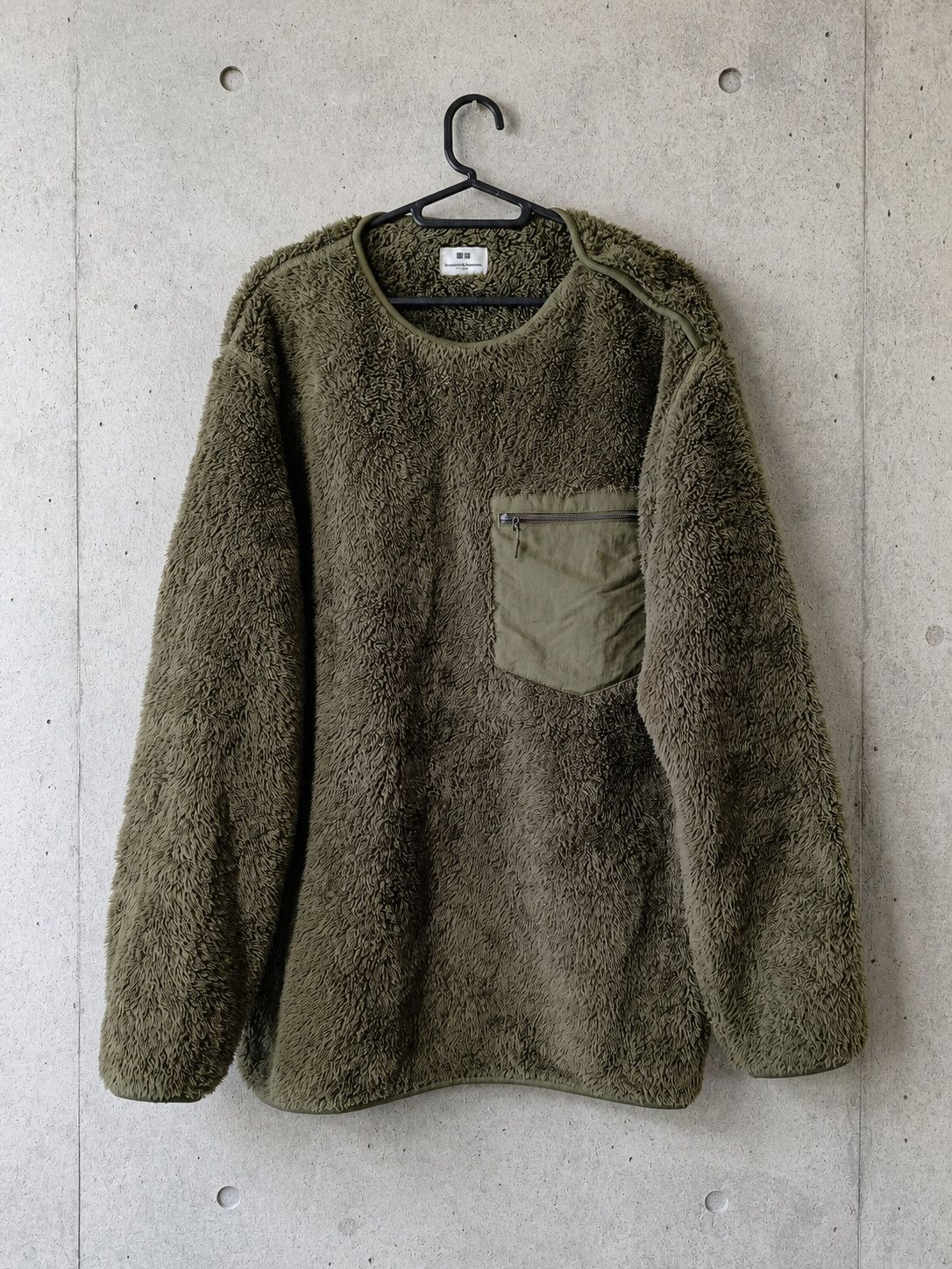 Engineered Garments UNIQLO x Engineered Garments Olive Fleece Pullover XL Size US XL / EU 56 / 4 - 1 Thumbnail