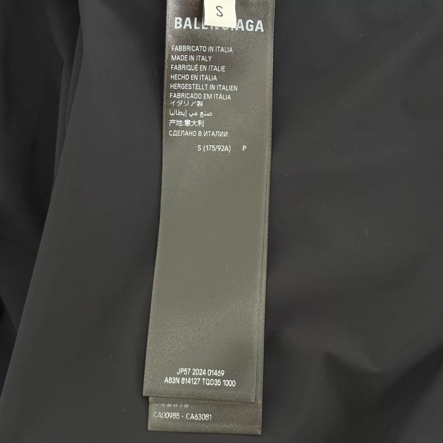 Balenciaga Balenciaga x Under Armour Black Hooded Jacket S Size US S / EU 44-46 / 1 - 4 Thumbnail