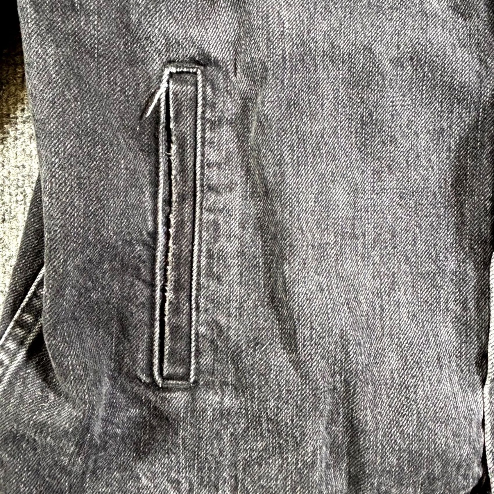 Denime Trinidad3 Mens Trucker Jacket Denim Gray Medium Front Button Streetwear Jacket Size US M / EU 48-50 / 2 - 5 Thumbnail
