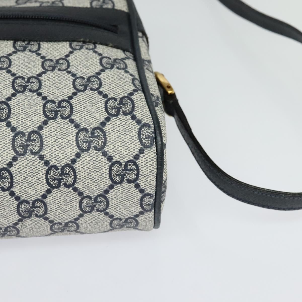 Gucci GUCCI GG Supreme Sherry Line Shoulder Bag Pvc Navy Gold 98 Size ONE SIZE - 11 Thumbnail
