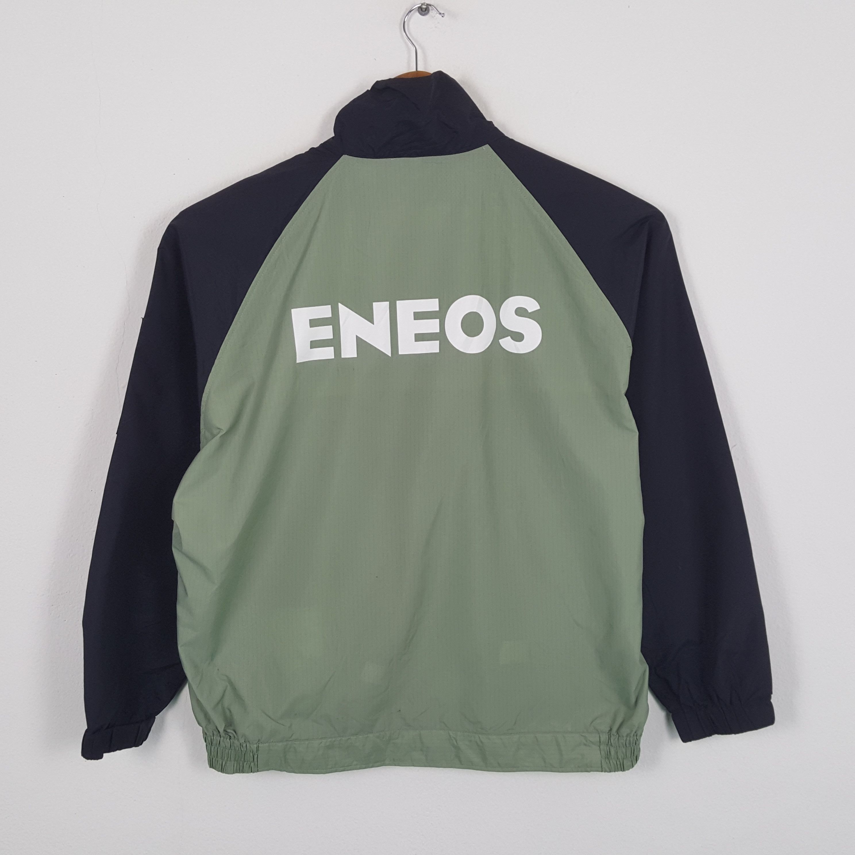 image of Eneos Oil Motorsports Racing Yamaha Team Jacket in Green, Men's (Size XL)
