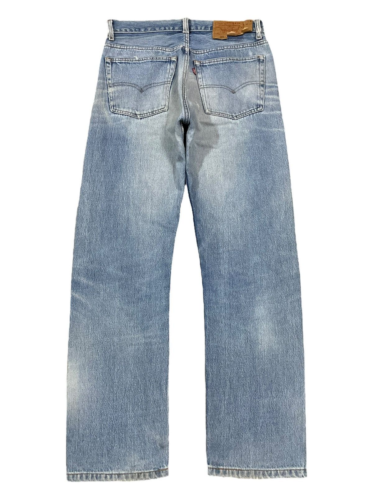 Levi's Vintage Clothing Vintage 90s Levi’s 501 Button Fly Loose Fit Distressed Jeans Size US 31 - 6 Thumbnail