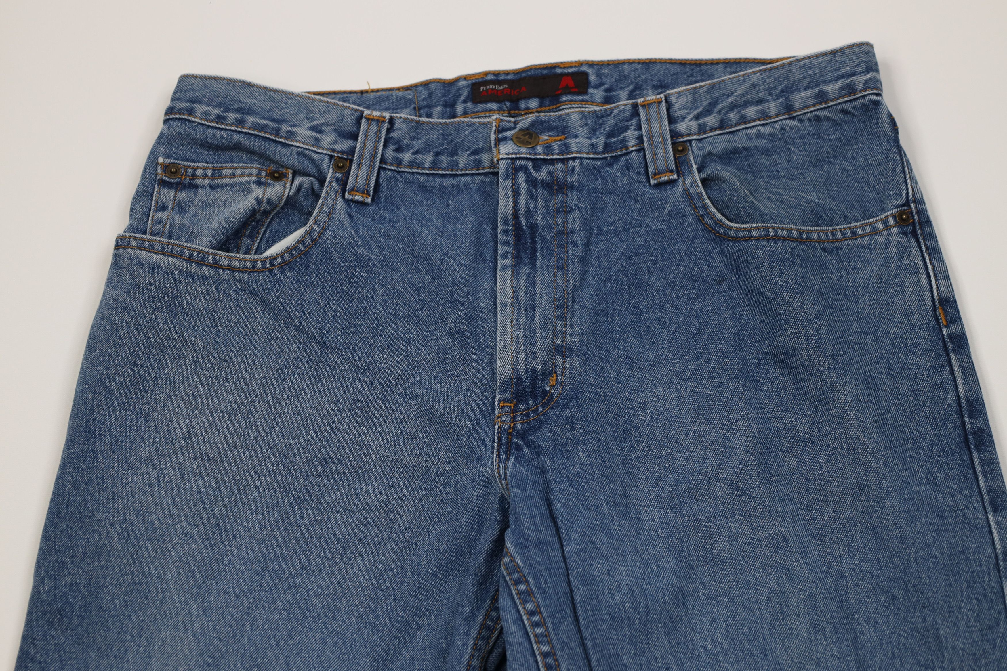 Vintage Vintage 90s Streetwear Wide Leg Denim Jeans Blue Cotton Size US 36 / EU 52 - 2 Thumbnail