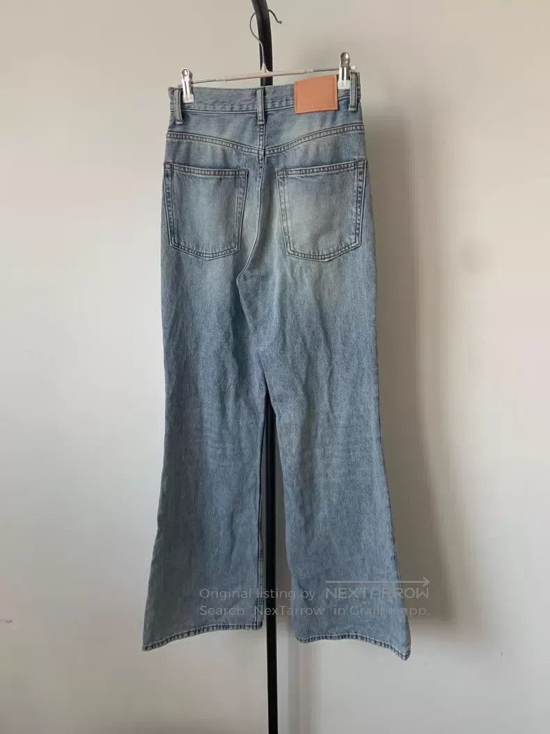 Acne Studios Acne Studios cleanfit flared loose washed cotton zip mid-r Size US 27 - 2 Thumbnail