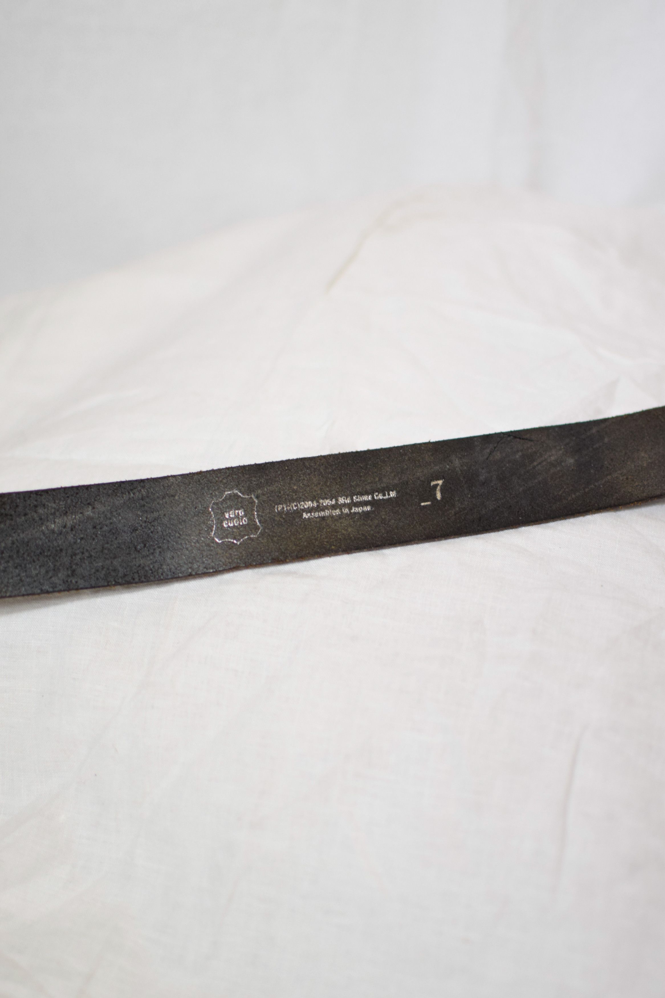 Julius FINAL DROP - Julius Archive Corroded Buckle Leather Belt Size ONE SIZE - 5 Thumbnail