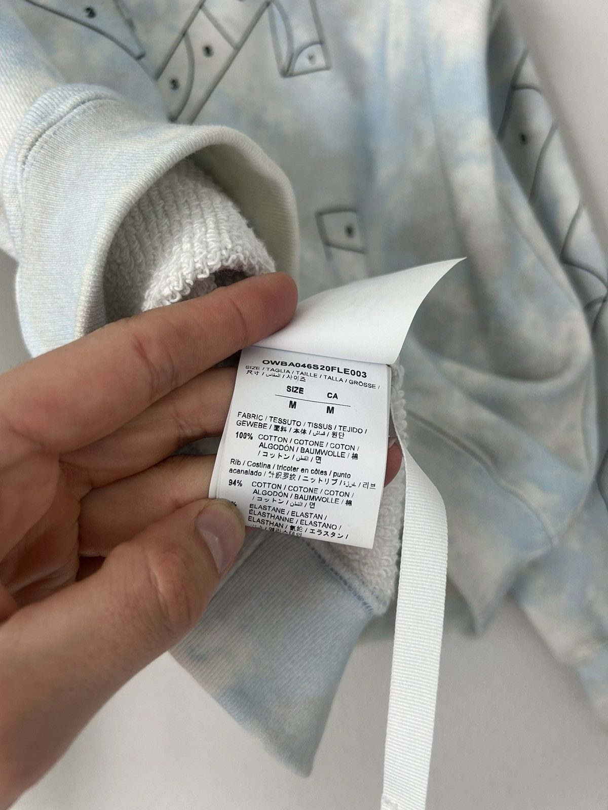 Off-White SS2020 Tie Dye Sweatshirt Size US M / EU 48-50 / 2 - 10 Thumbnail