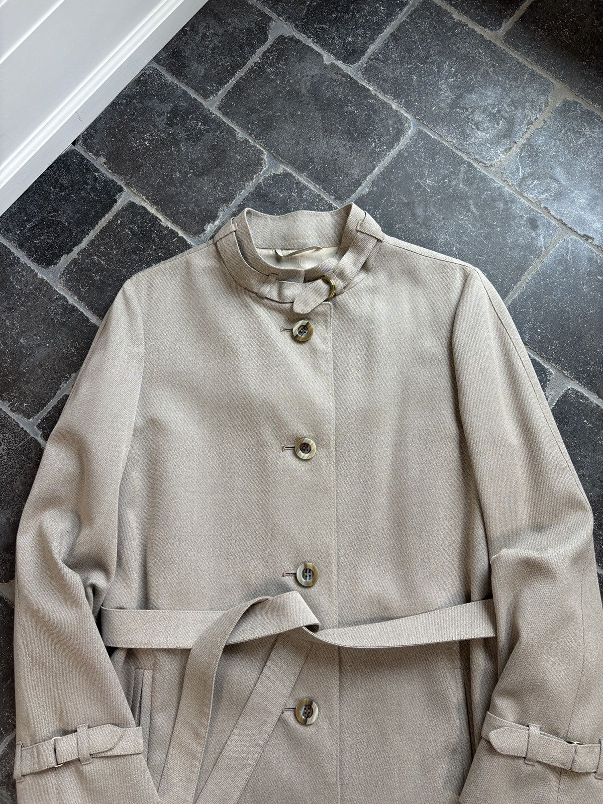 Vintage Vintage Aquascutum Coat Belted Jacket Full Length Trench 90s Size M / US 6-8 / IT 42-44 - 11 Thumbnail
