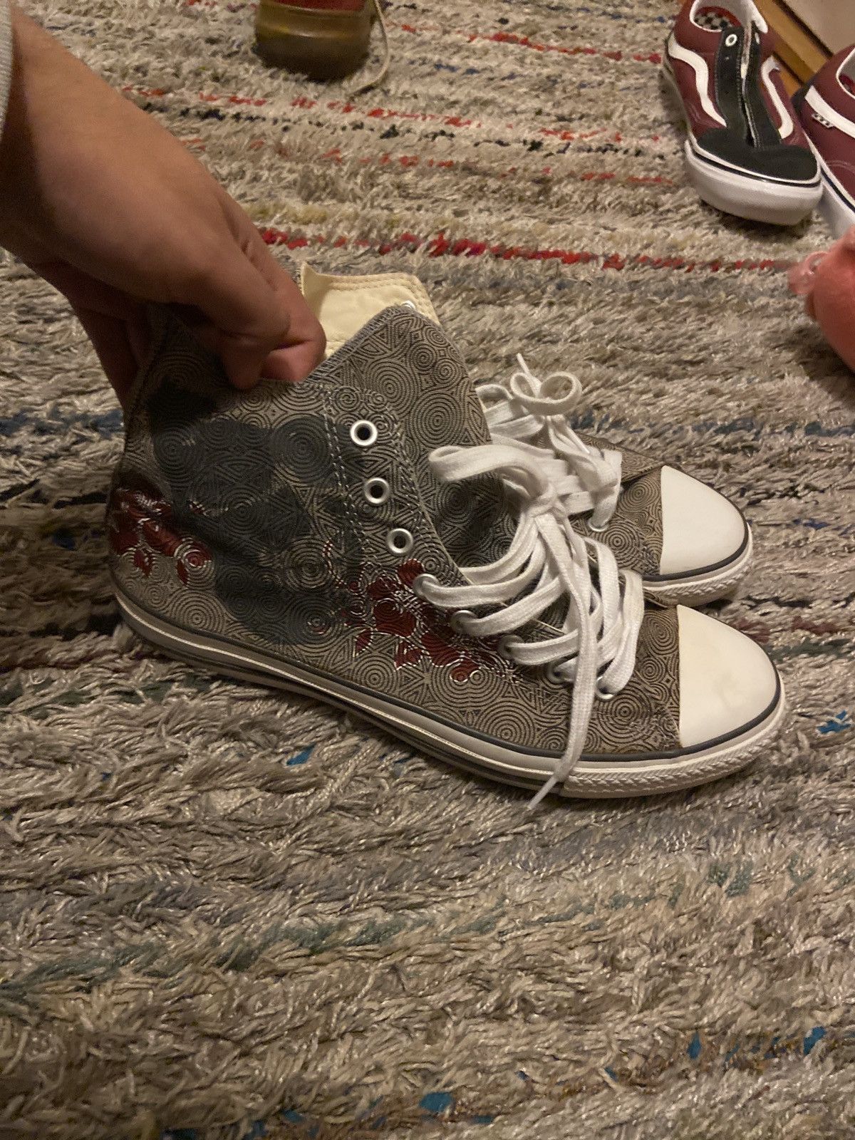 Converse CONVERSE CHUCK TAYLOR ALL STAR HIGH GREY SKULL Size US 11 / EU 44 - 1 Thumbnail