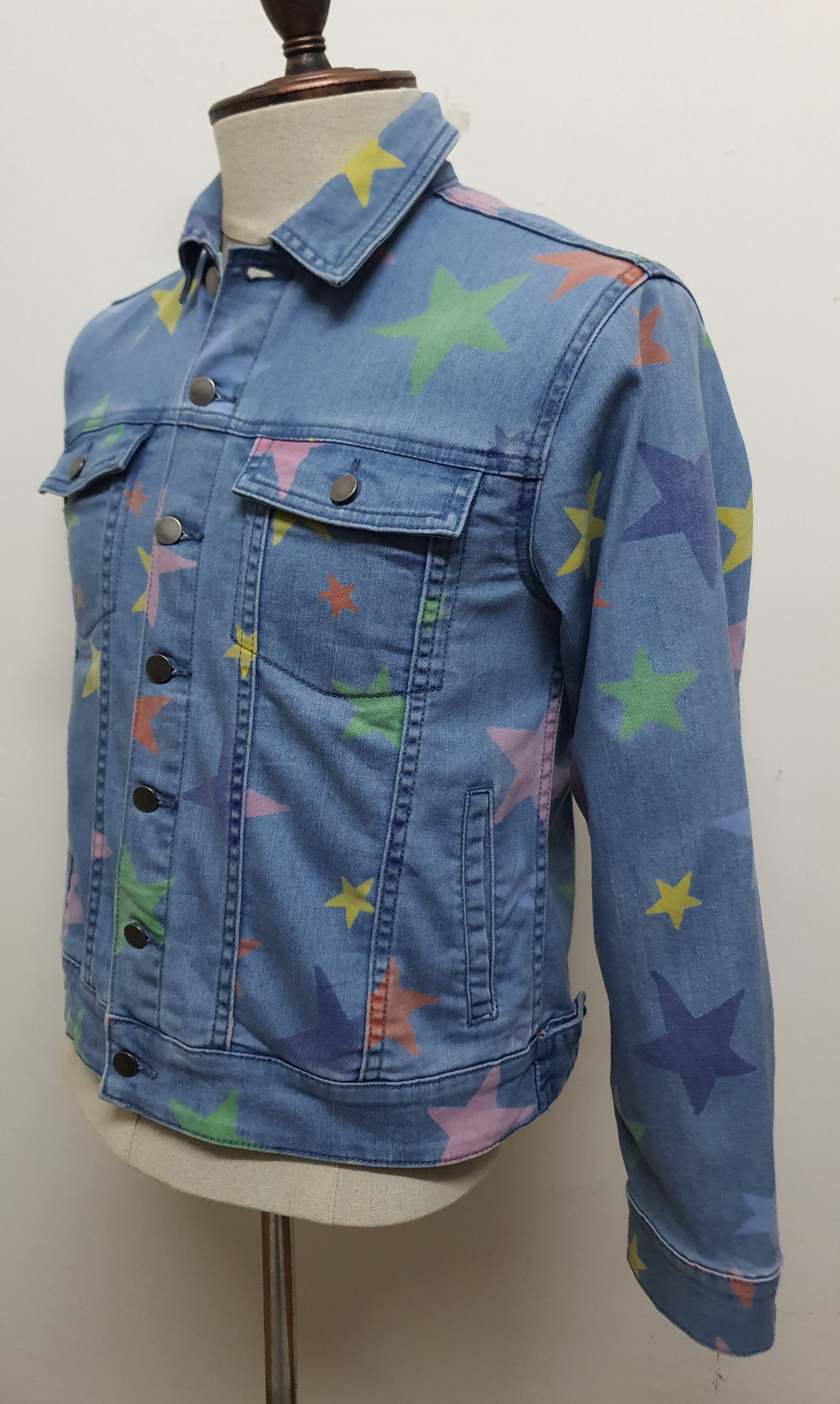 Stella McCartney STELLA McCARTNEY Stars Denim Jackets. Size XXS / US 00 / IT 34 - 5 Thumbnail