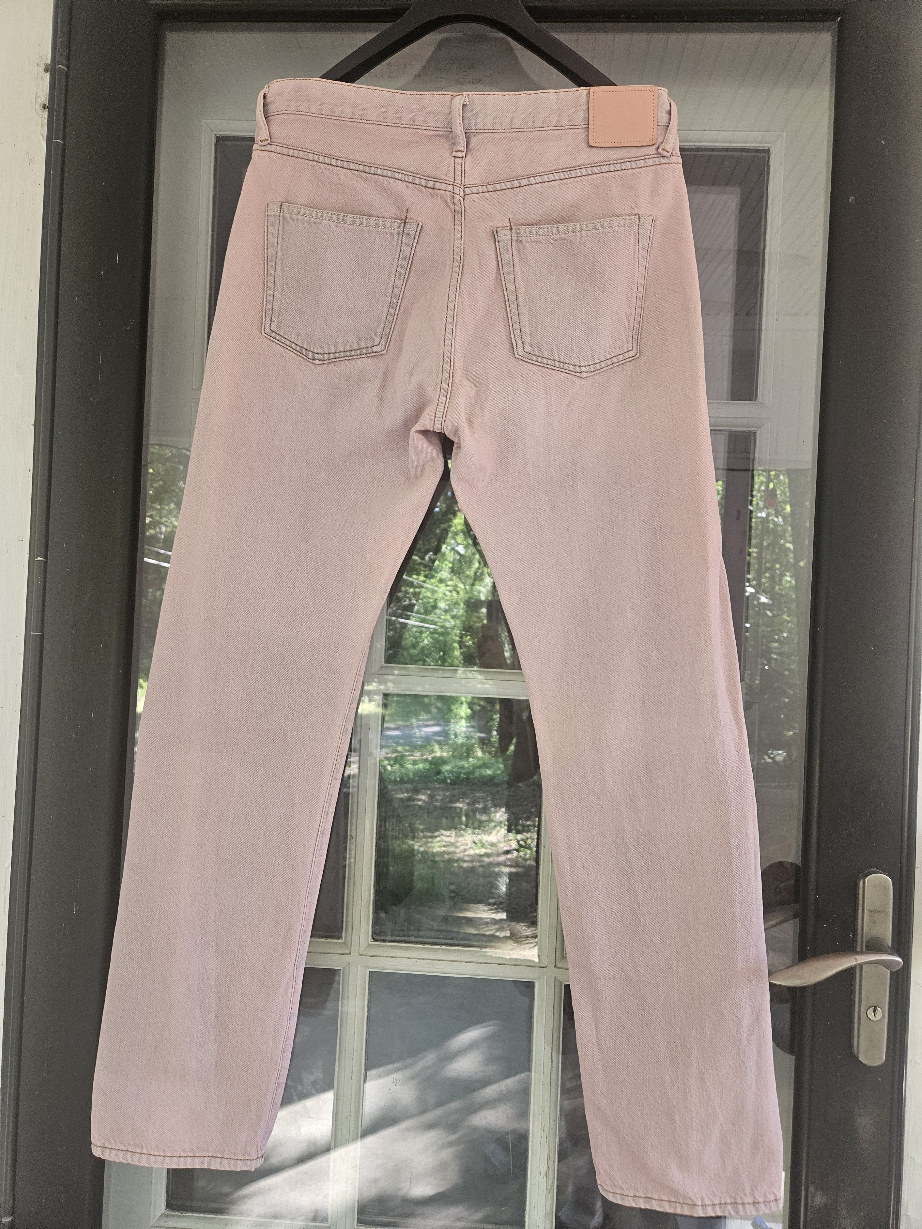 Acne Studios Blå Konst 1997 Pink Chalk A00048 Patch Denim Jeans Size US 34 / EU 50 - 2 Thumbnail