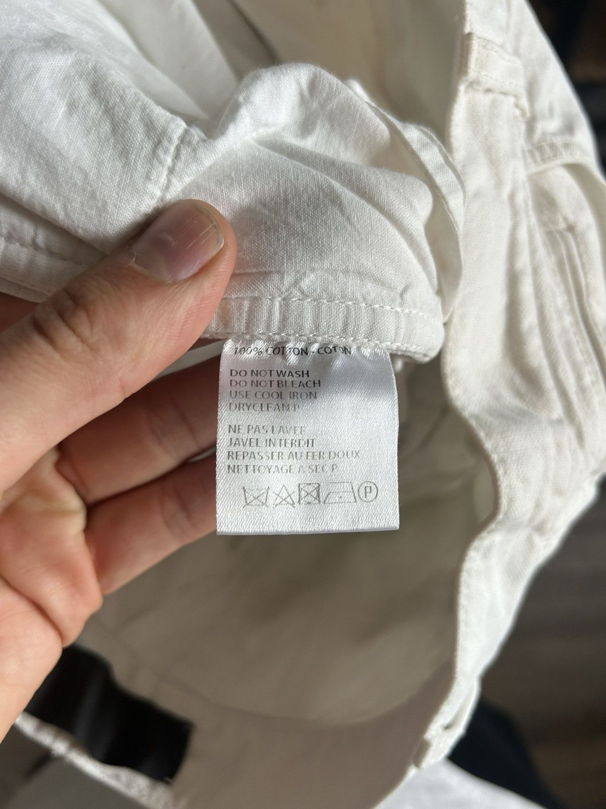 Haider Ackermann Haider Ackermann White Frayed Hem Pants Size 50 Size US 34 / EU 50 - 16 Thumbnail