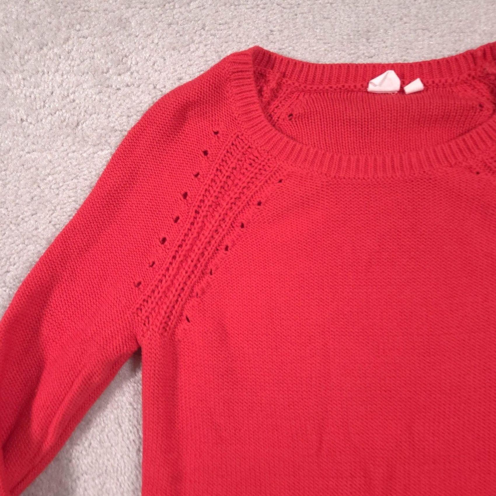 Gap VINTAGE Gap Sweater Womens Small Red Crew Neck Raglan Long Sleeve Knit Pullover Size S / US 4 / IT 40 - 3 Thumbnail