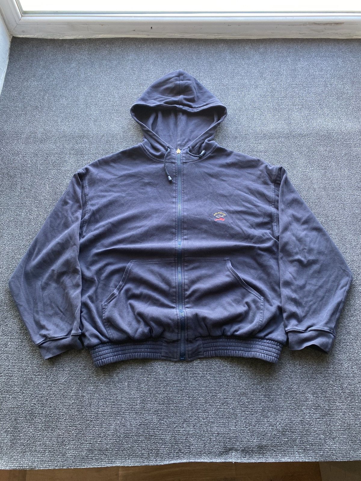 Paul & Shark 🔥Vntg Paul Shark Zip Up hoodie sun faded L size Size US L / EU 52-54 / 3 - 1 Thumbnail