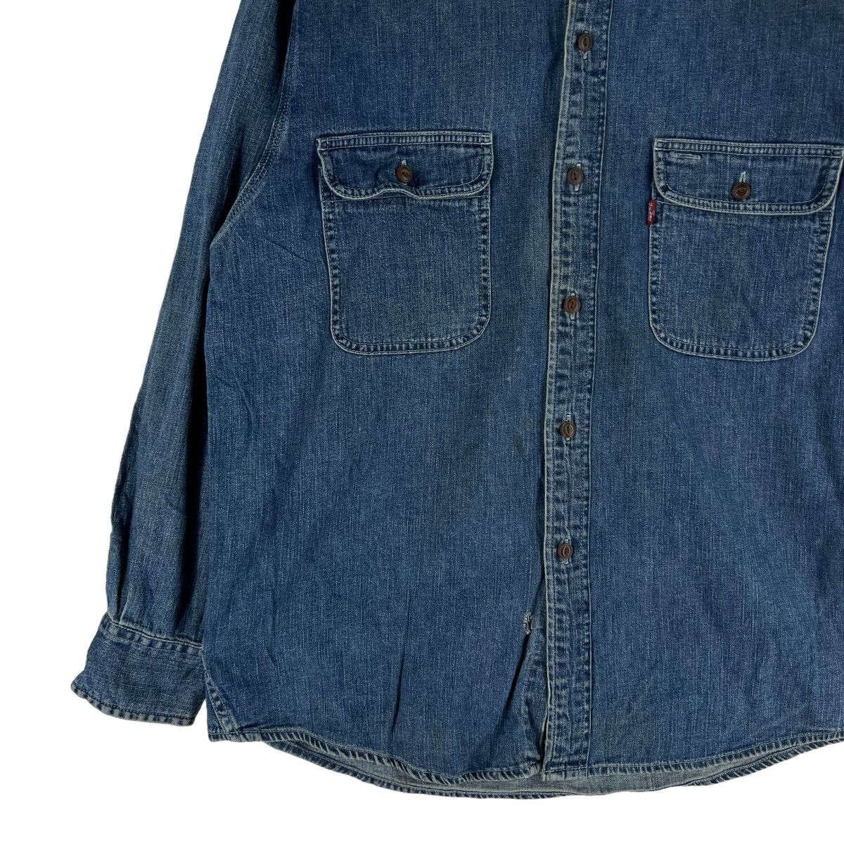 Levi's 🔥VINTAGE LEVI’S SHIRT DENIM BUTTON UPS UNION MADE Size US S / EU 44-46 / 1 - 3 Thumbnail