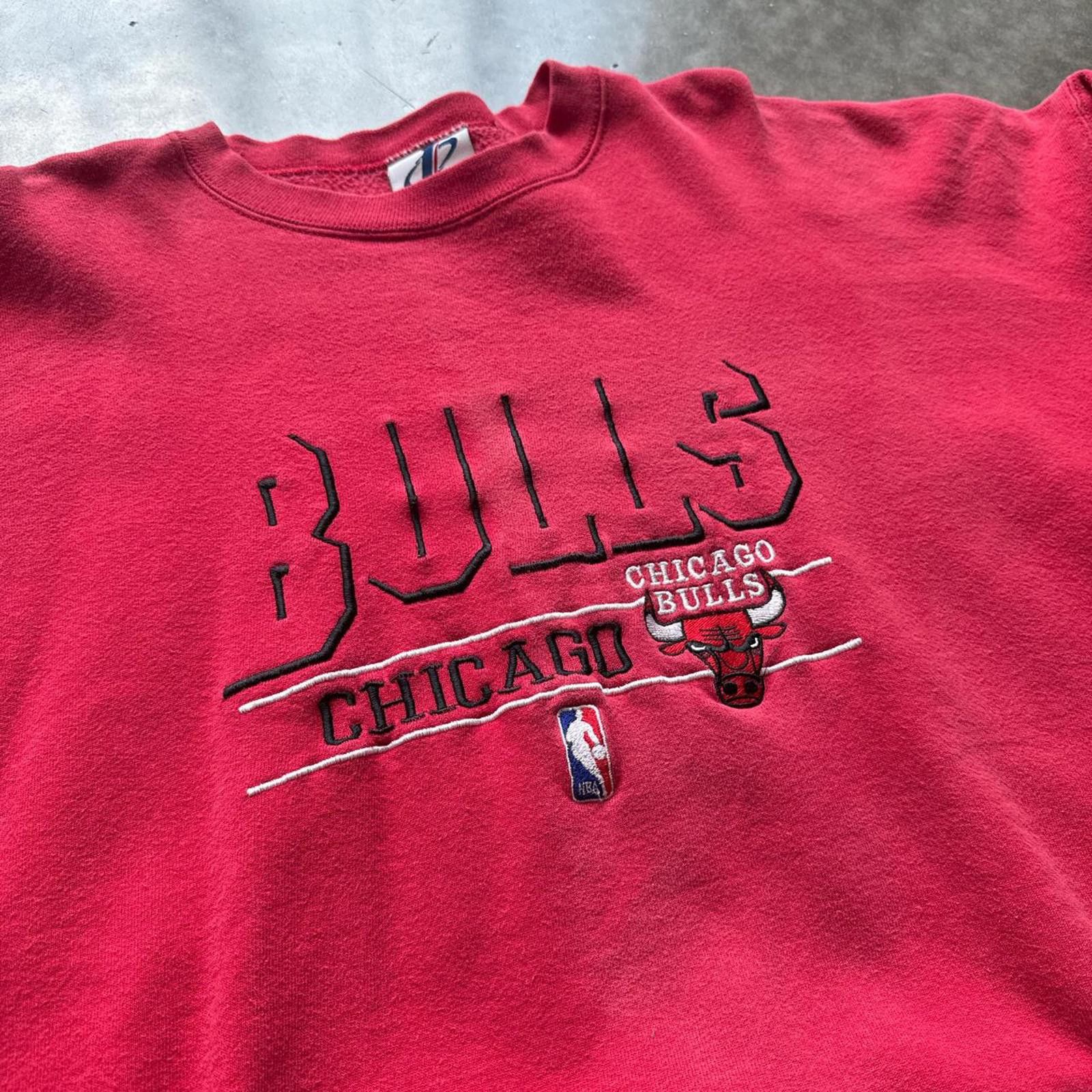 Logo Athletic Chicago Bulls Red Vintage Logo Athletic Crewneck Sweatshirt Size US XXL / EU 58 / 5 - 3 Thumbnail