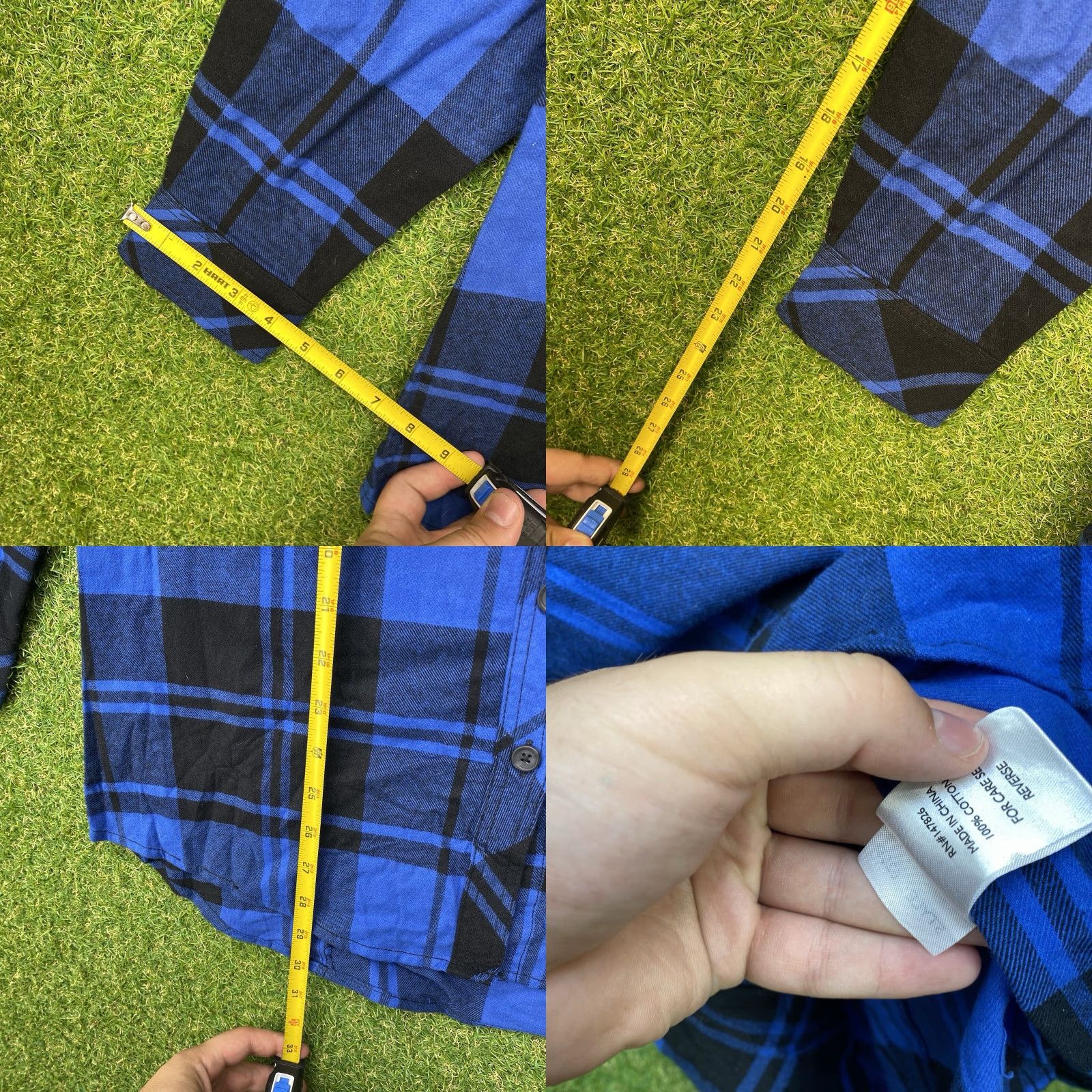 Vintage Five Brother Flannel Shirt Mens M Workwear Plaid Button-Up 90s Outdoor Casual Blue Cotton Flannel Size US M / EU 48-50 / 2 - 8 Thumbnail