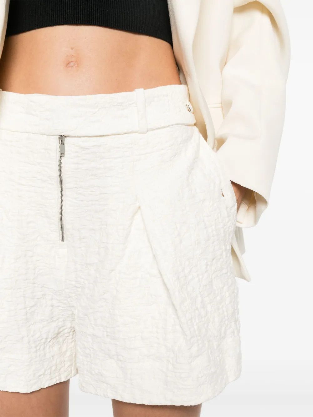 Jil Sander o1y1025 Short in White Size 28" / US 6 / IT 42 - 2 Thumbnail