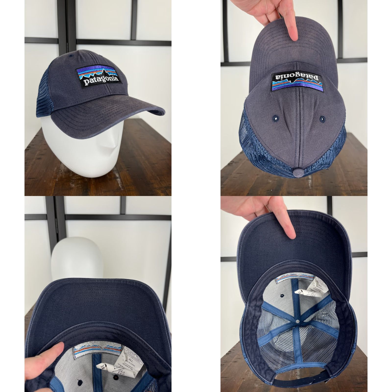 Patagonia Patagonia Hat Cap Snap Back Adult One Size Blue Fitz Roy Embroider Trucker Duck Hat/Cap Size ONE SIZE - 8 Thumbnail