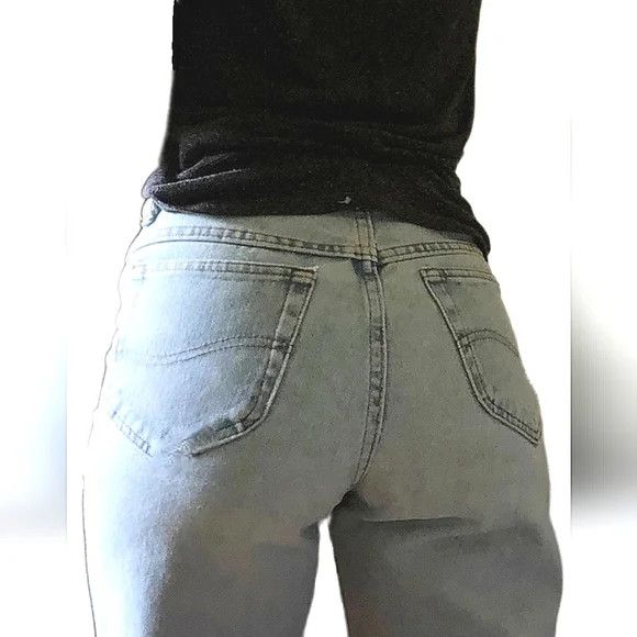 Lee 90s Lt Wash High Waisted Mom Jeans Denim Fall Spring School Size 36" / US 14 / IT 50 - 5 Thumbnail