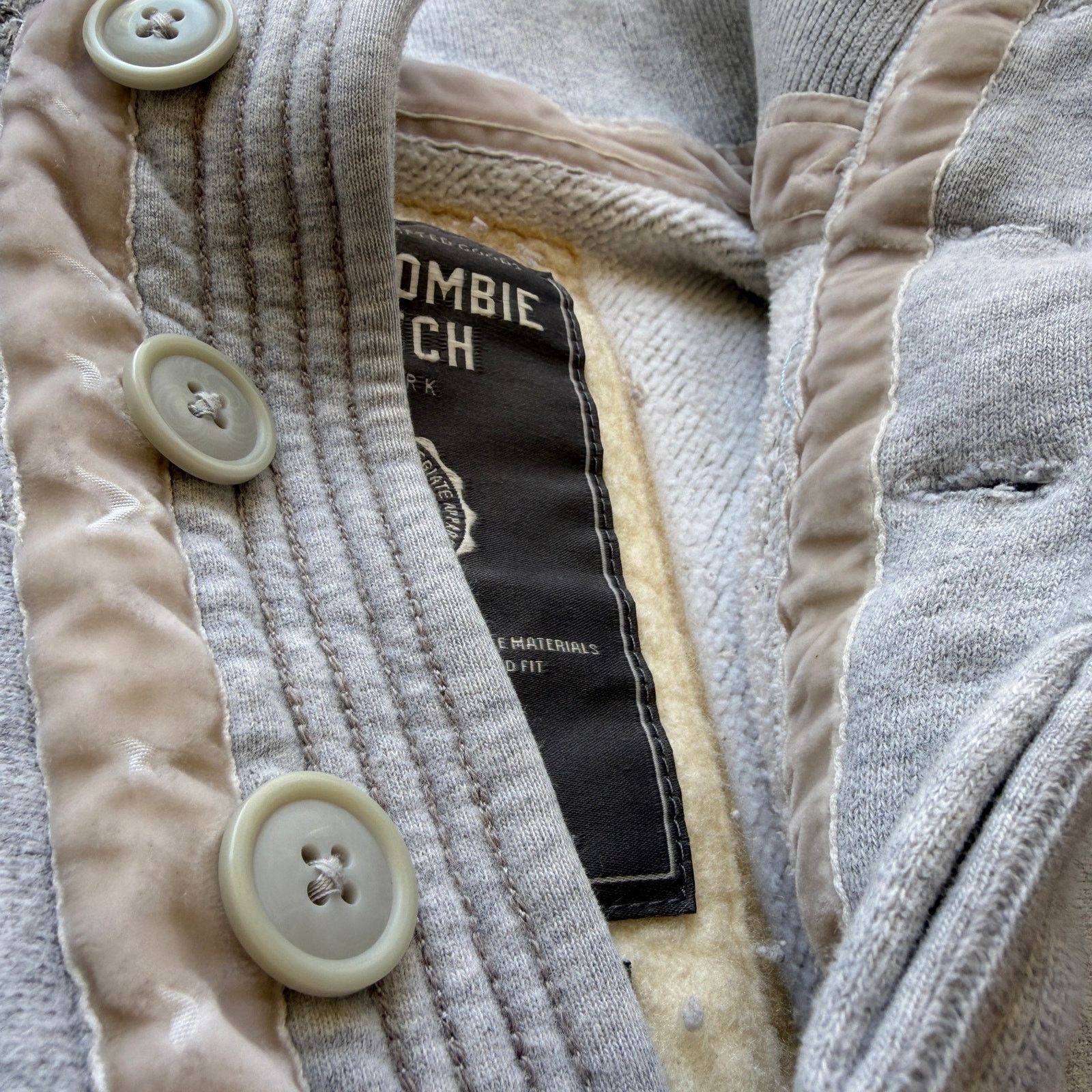 Abercrombie & Fitch Y2K Abercrombie & Fitch AF Henley Hoodie Sweatshirt Size M / US 6-8 / IT 42-44 - 4 Thumbnail