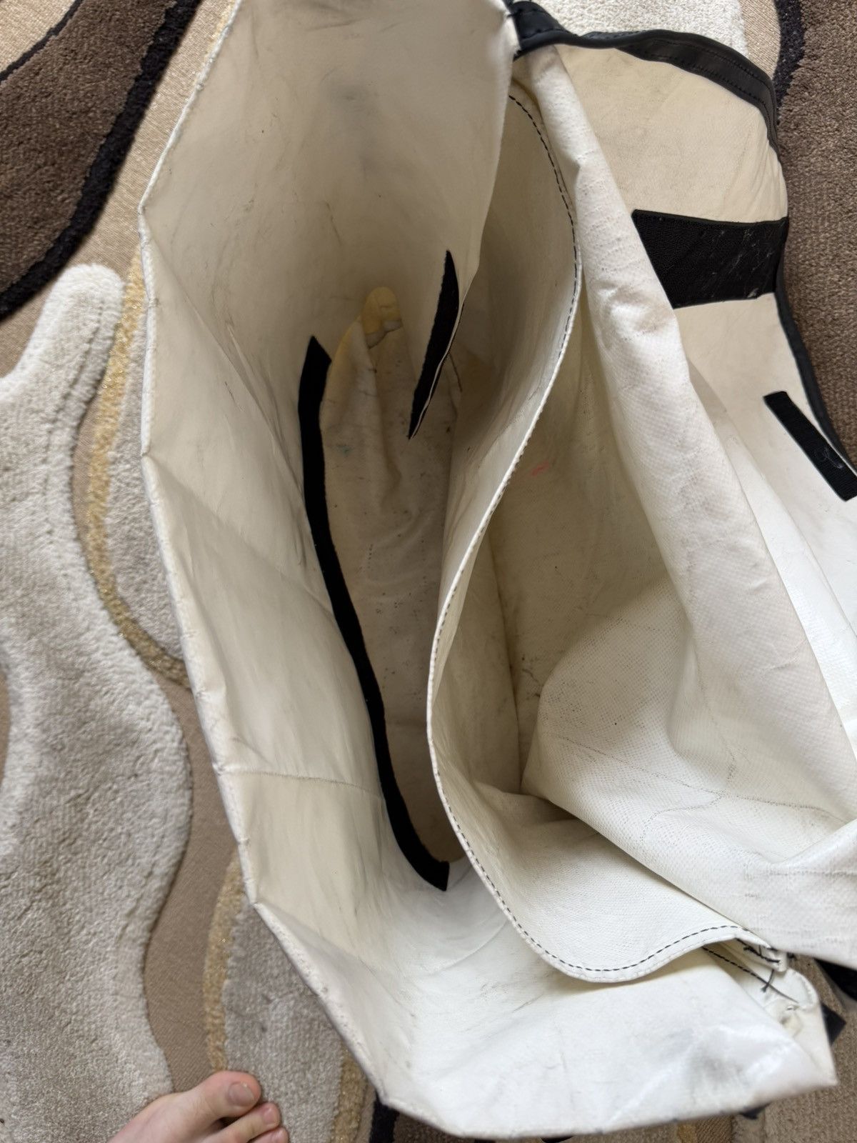 Freitag Freitag Recycled White Crossbody Big Messenger Bag Size ONE SIZE - 11 Thumbnail