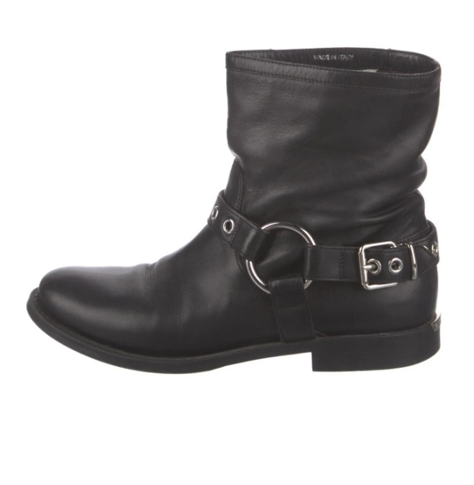 Burberry Burberry Leather Moto Boots Black - SIZE 6.5 Size US 6.5 / IT 36.5 - 3 Thumbnail