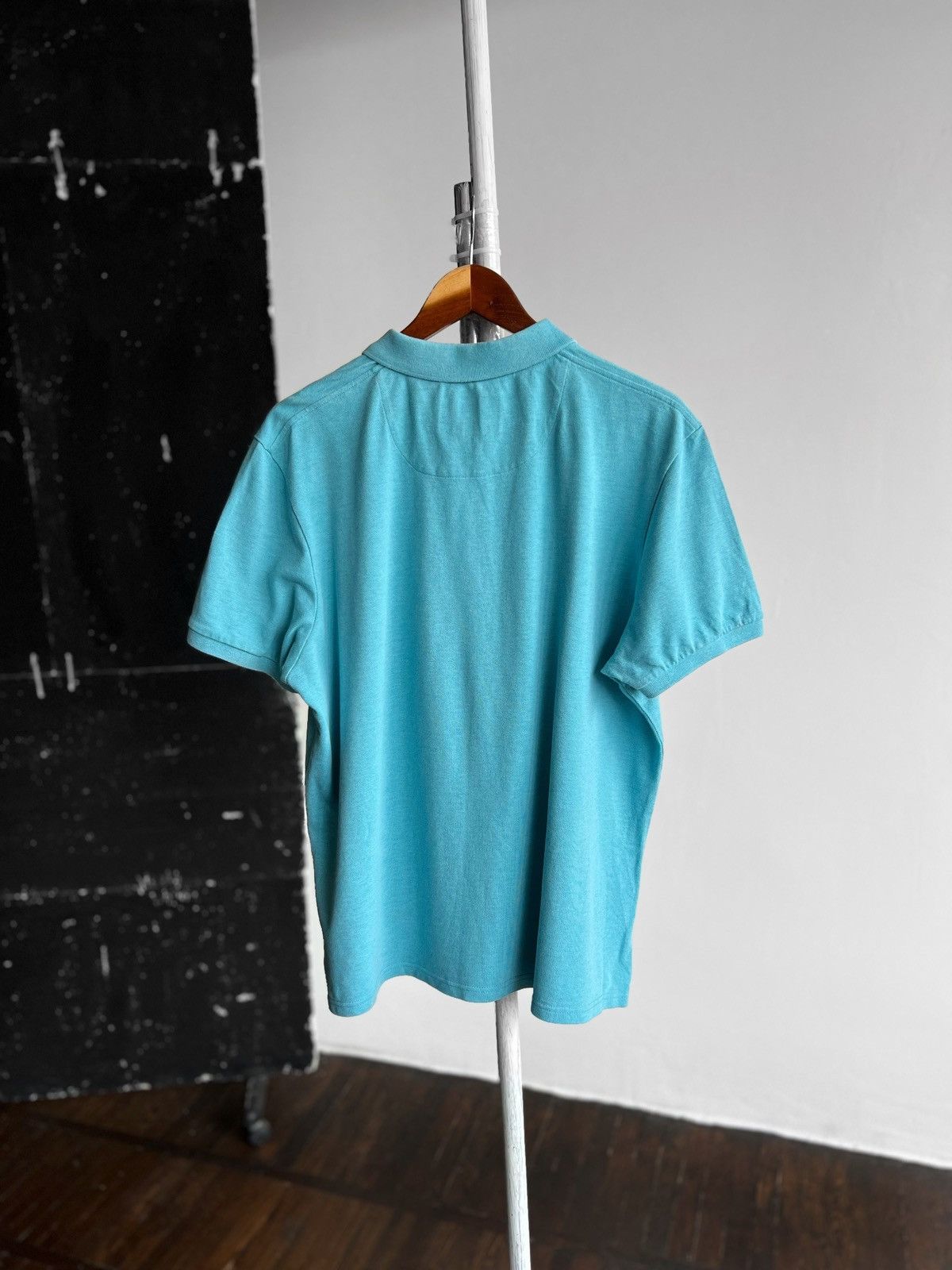 Designer × Lyle & Scott Lyle&Scott Mens Blue Short Sleeve Polo Shirt Small Logo Size US XXL / EU 58 / 5 - 2 Thumbnail