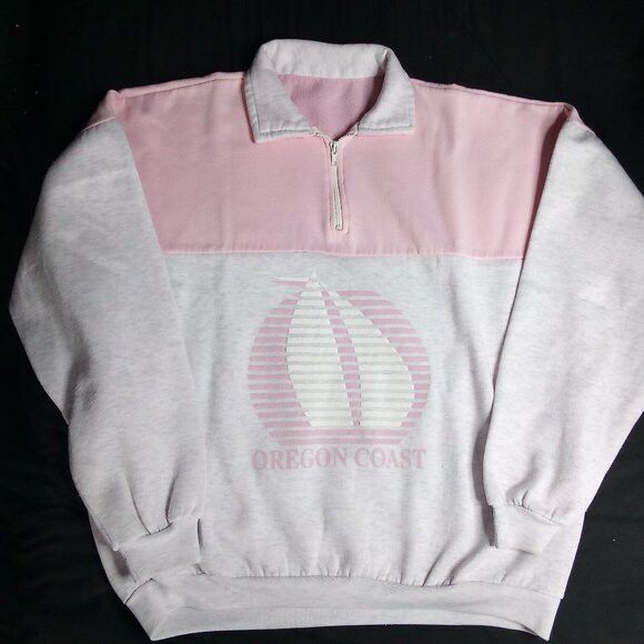 Other Vintage 80s Oregon Coast Sailboat Zipper Sweatshirt Size US XL / EU 56 / 4 - 2 Thumbnail
