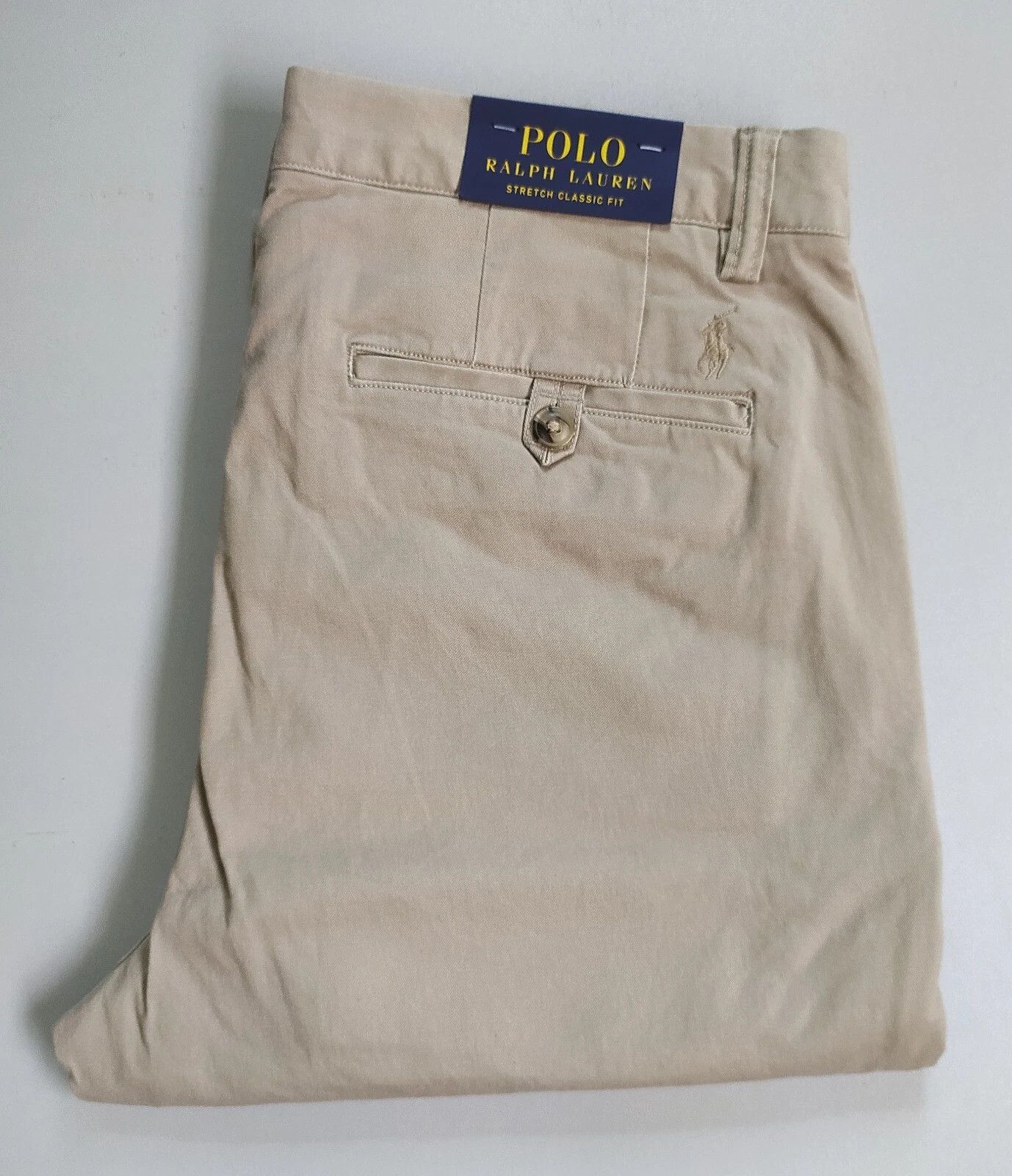Polo Ralph Lauren Polo Ralph Lauren Stretch Straight Fit Chino Pant T 0162 Size US 31 - 1 Thumbnail