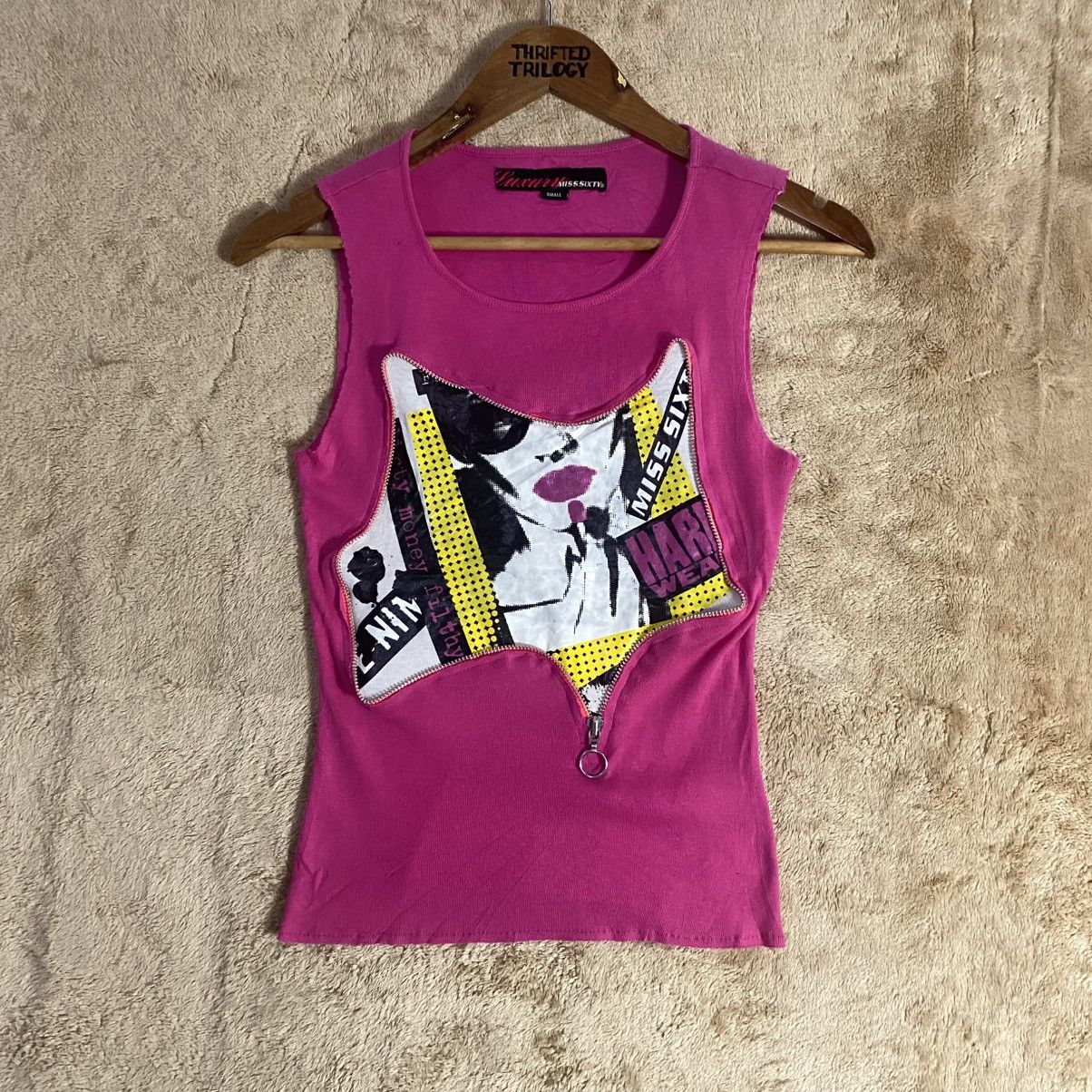 Miss Sixty Vintage Miss Sixty Graphic Tank top Size S / US 4 / IT 40 - 1 Thumbnail