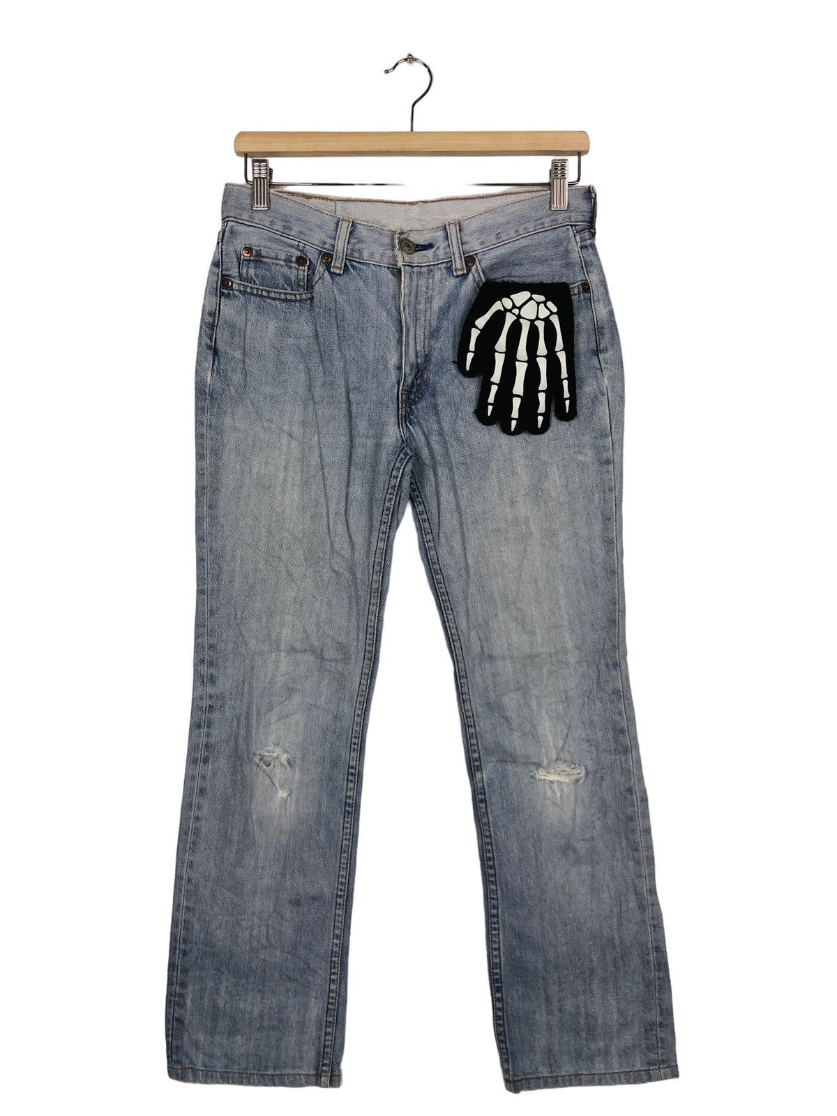 Levi's Made & Crafted 🔥VINTAGE LEVI’S DISTRESSED DENIM JEANS ACID WASH Size US 28 / EU 44 - 1 Thumbnail