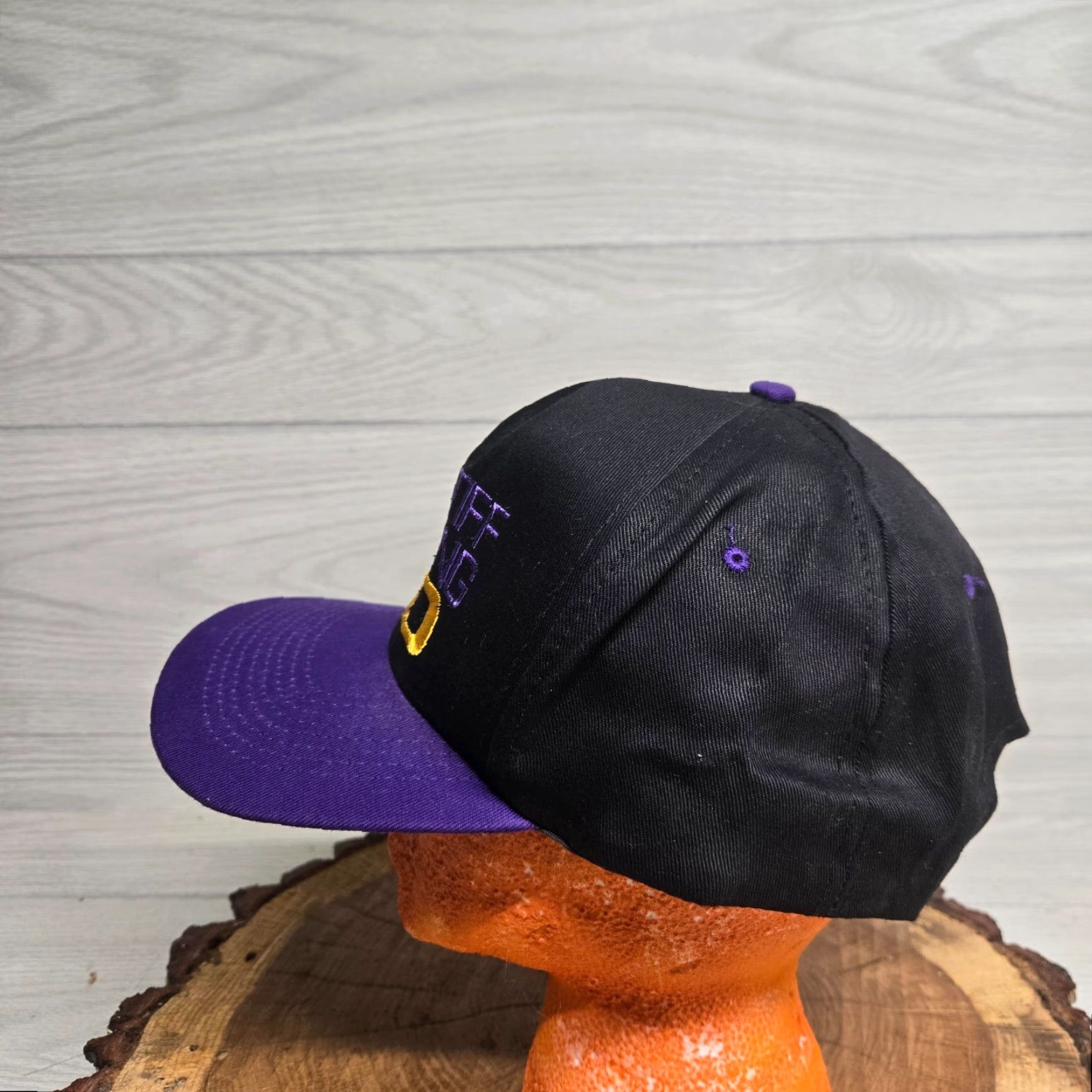 Vintage KC Hat Snapback Stiff It’s 50 Turning Senior Birthday Humor Black Yellow Men One Size - Streetwear Size ONE SIZE - 4 Thumbnail