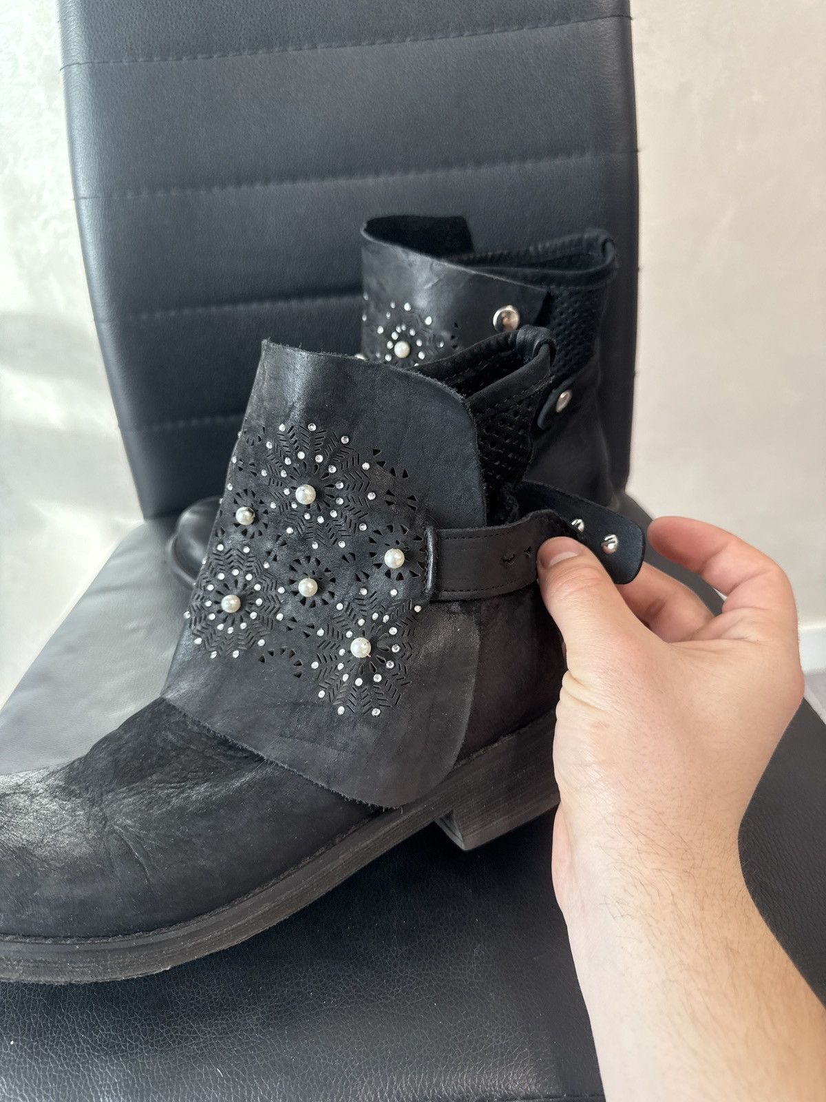 A.S.98 A.S. 98 style avant garde hype leather boots ankle boots Size US 6.5 / EU 39-40 - 8 Thumbnail