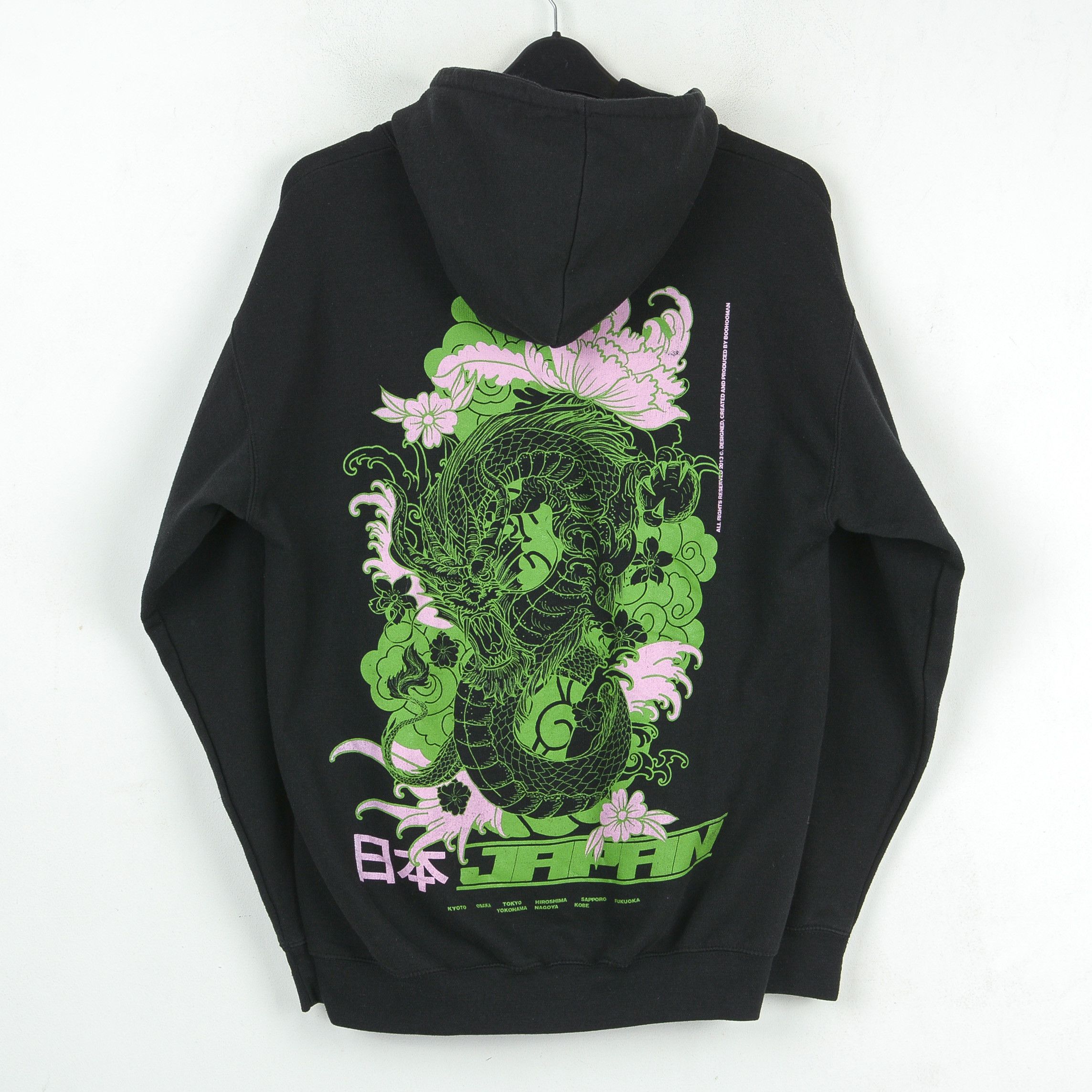 Boohoo Japan Men S Hoodie Jumper Pullover Sweater Cotton Art Dragon Size US S / EU 44-46 / 1 - 1 Thumbnail