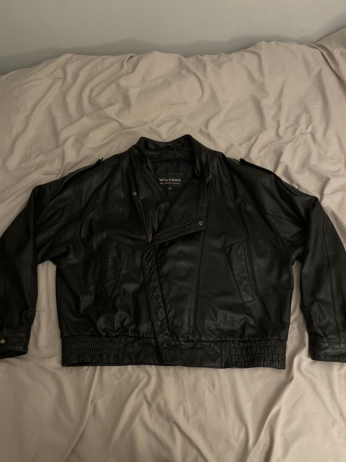 Vintage × Wilsons Leather Vintage Wilson’s Leather Jacket Size US XL / EU 56 / 4 - 2 Thumbnail